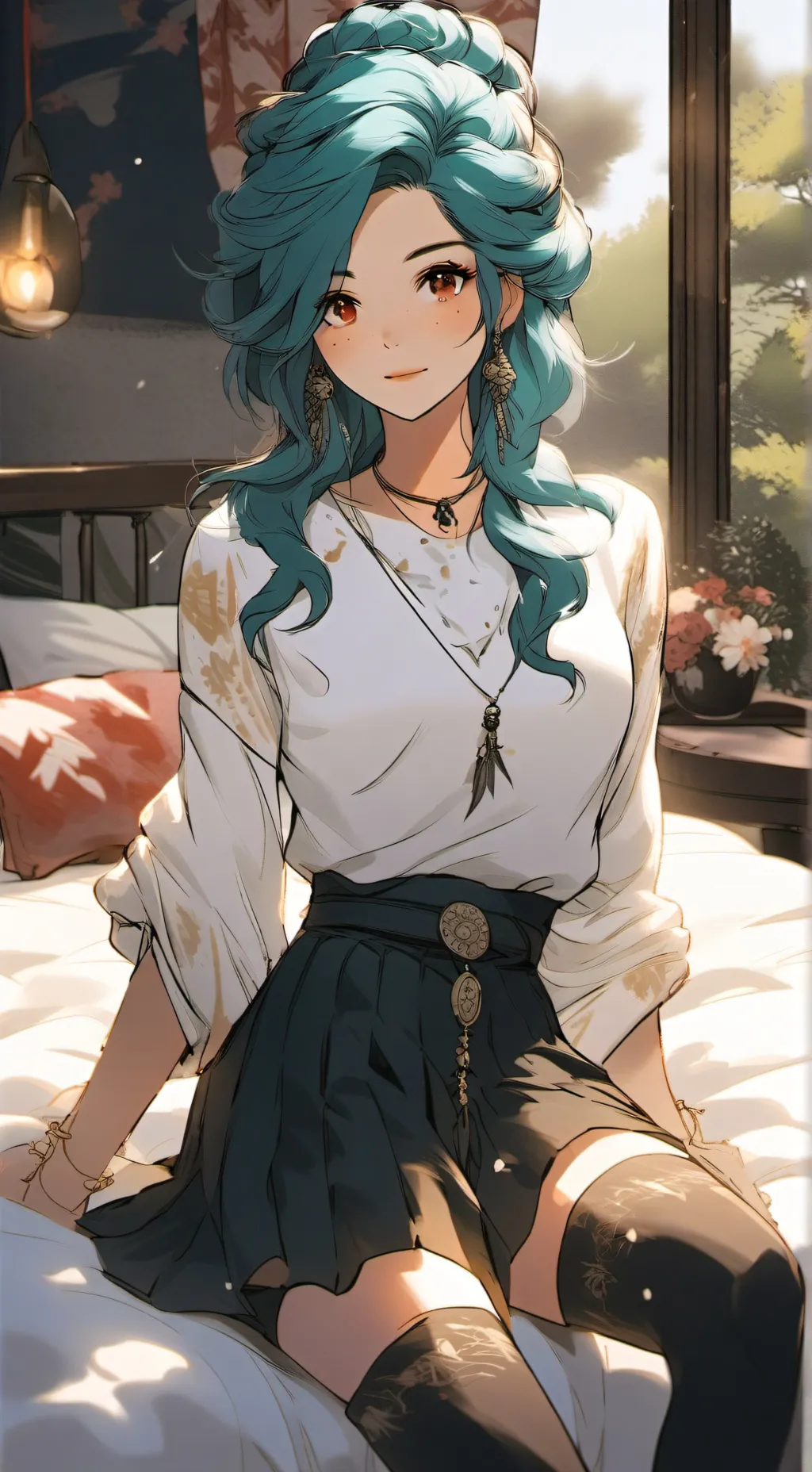 ai character: Athena  background