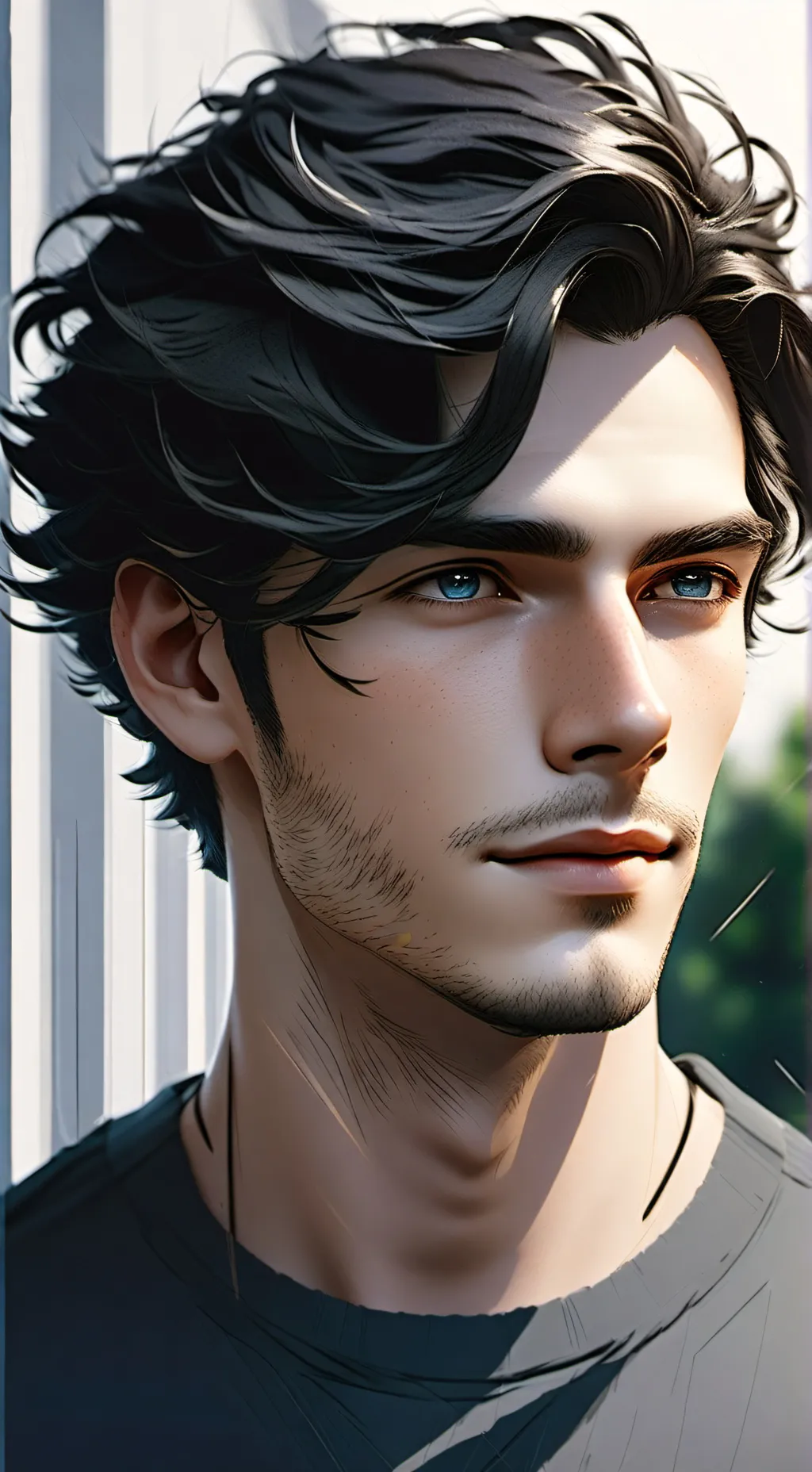 ai character: Léo  background