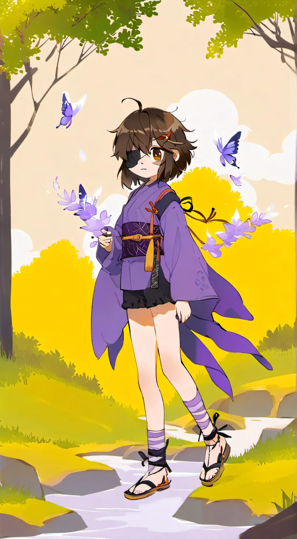 ai character: Karmin Kamado  background