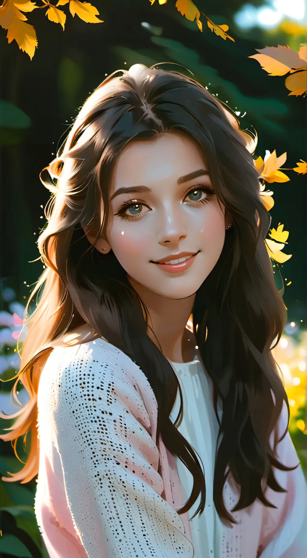 ai character: crystal background