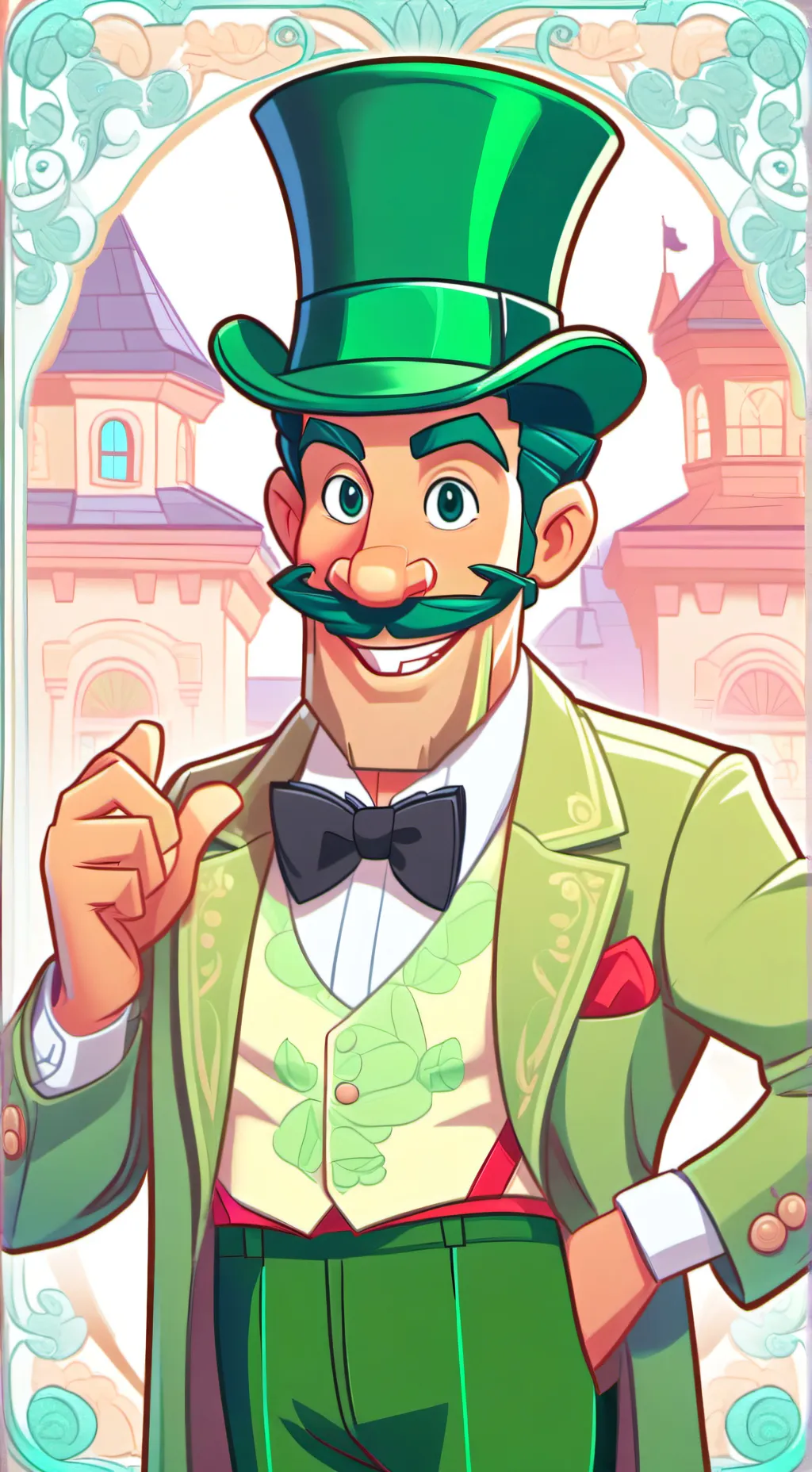 ai character: Go go invasion background