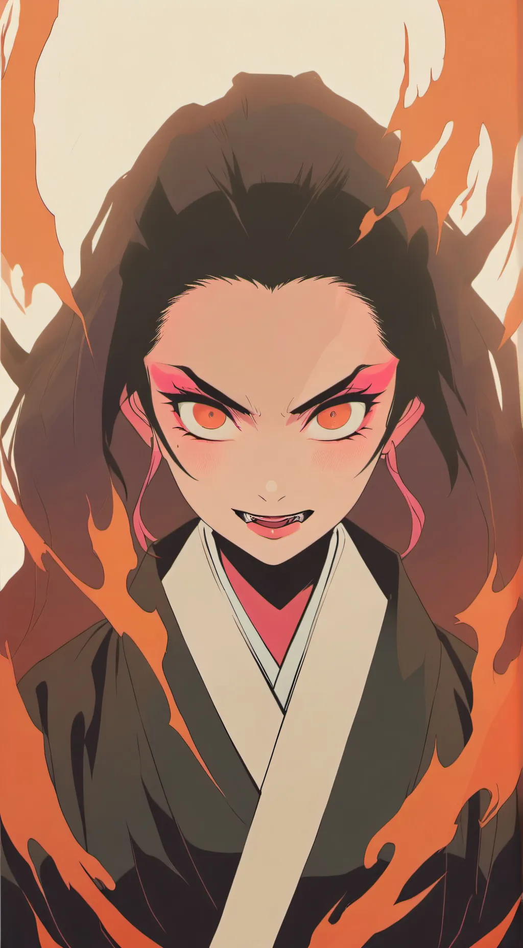 ai character: Nezuko background