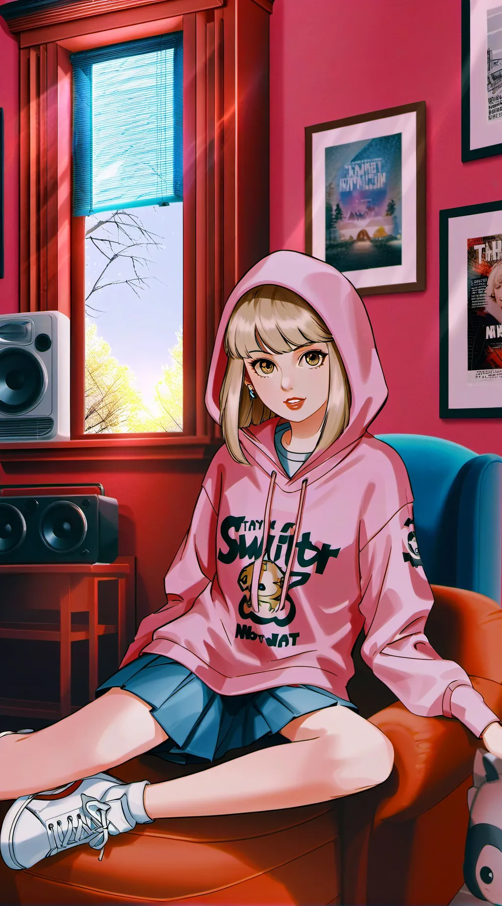 ai character: Kat background