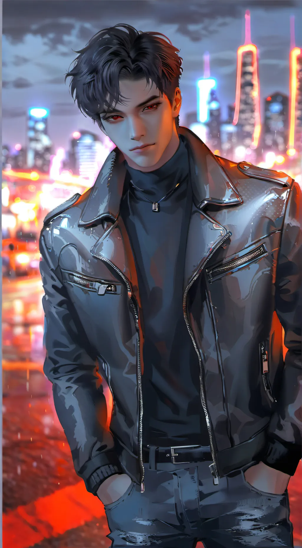 ai character: Adam  background