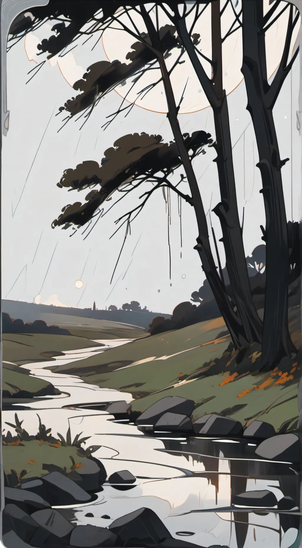 ai character: goodbye background