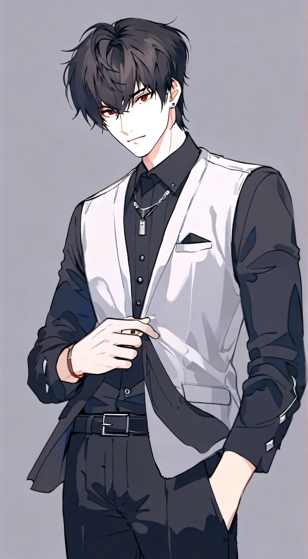 ai character: Justin  background