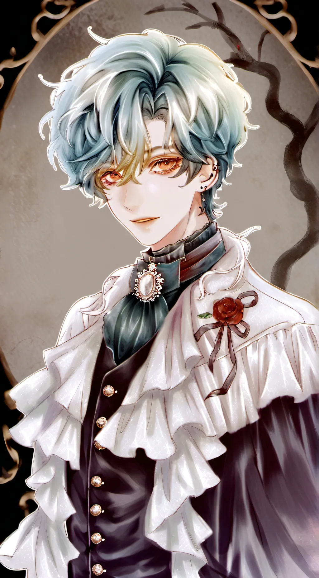 ai character: cute  background