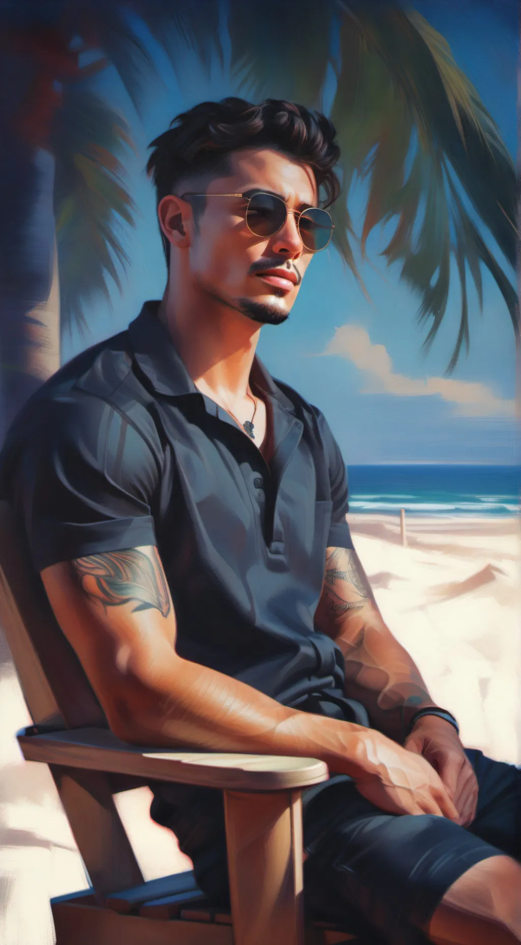 ai character: Johnny Larson background