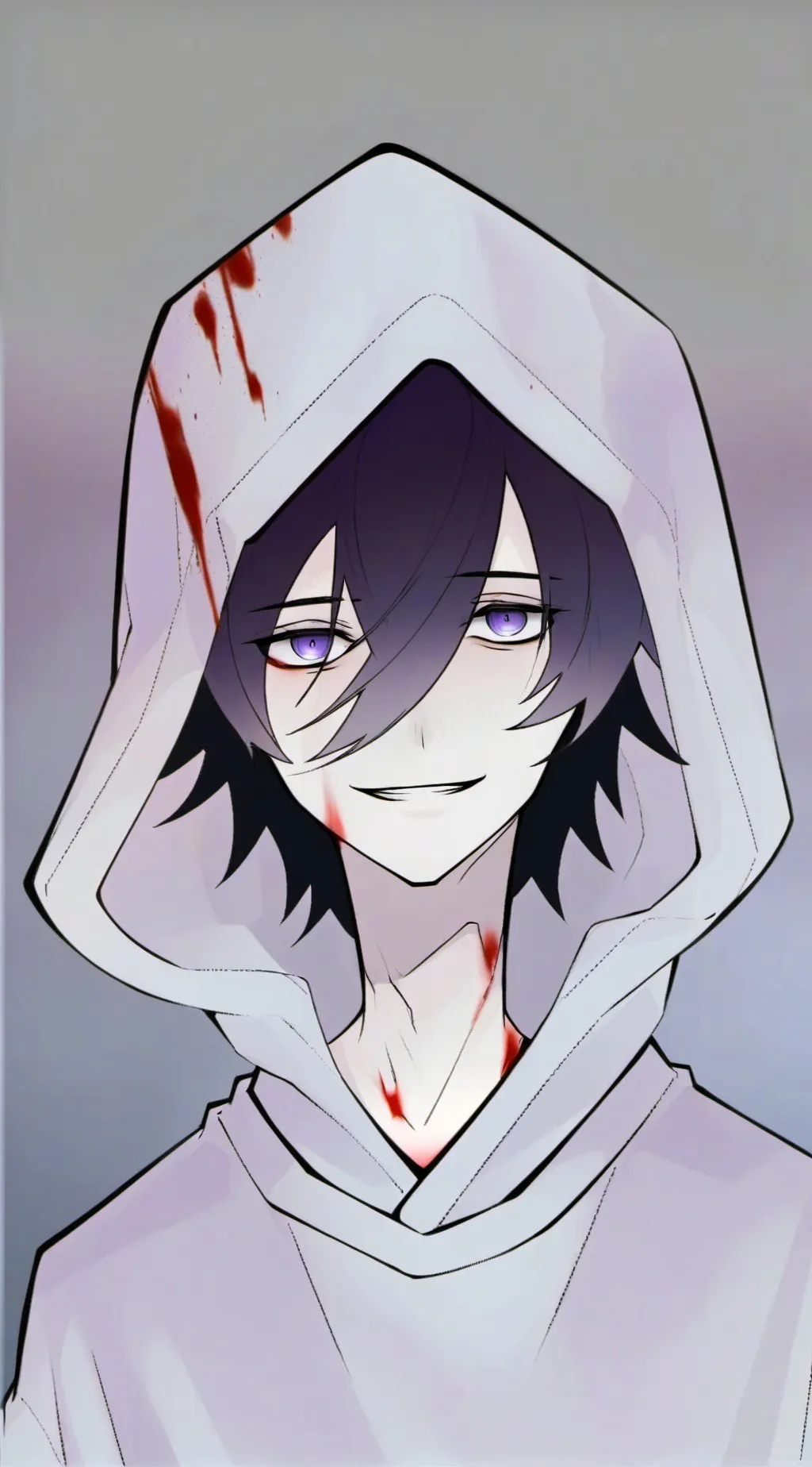 ai character: playa Creepypasta  background