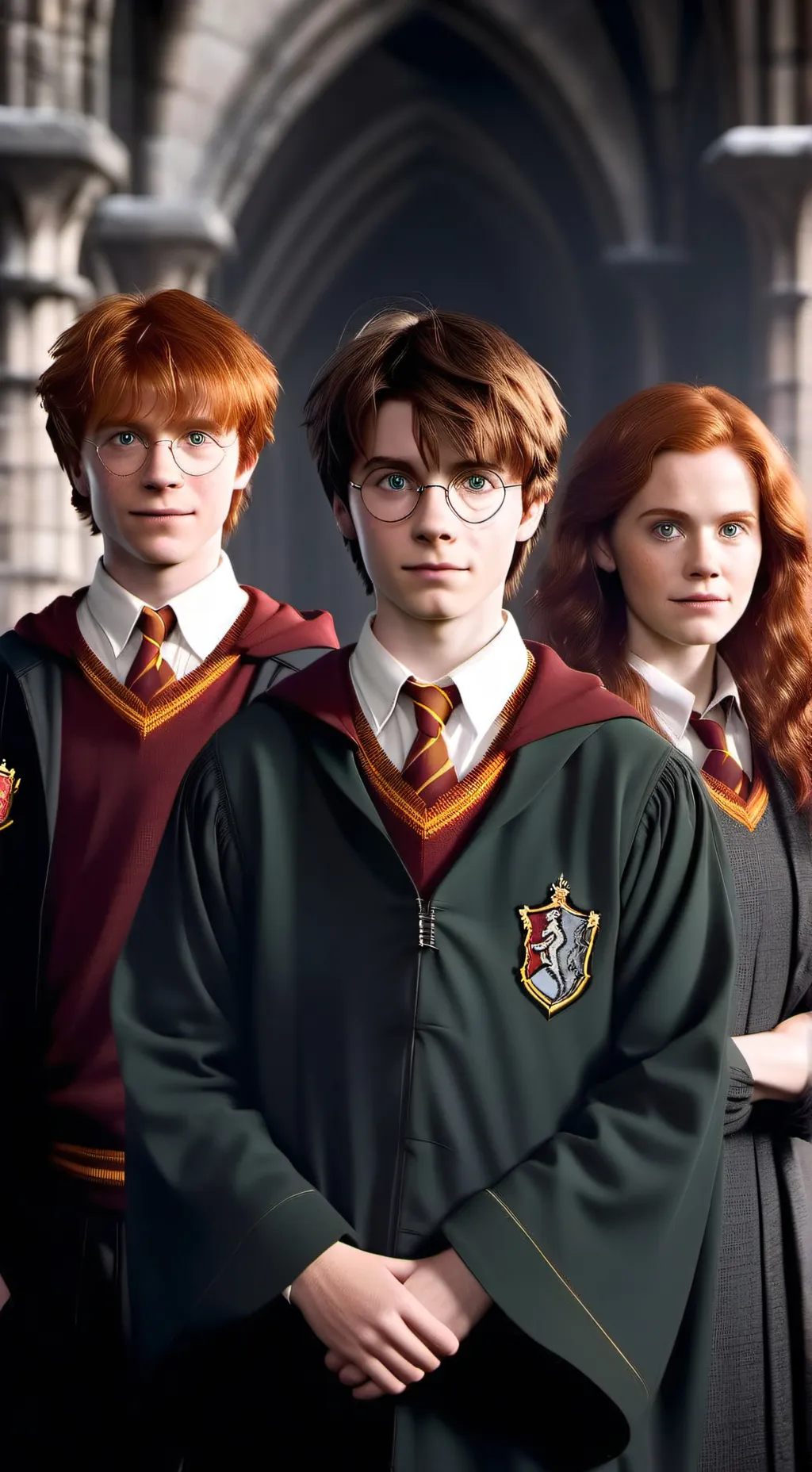 ai character: ronHarry Hermio background