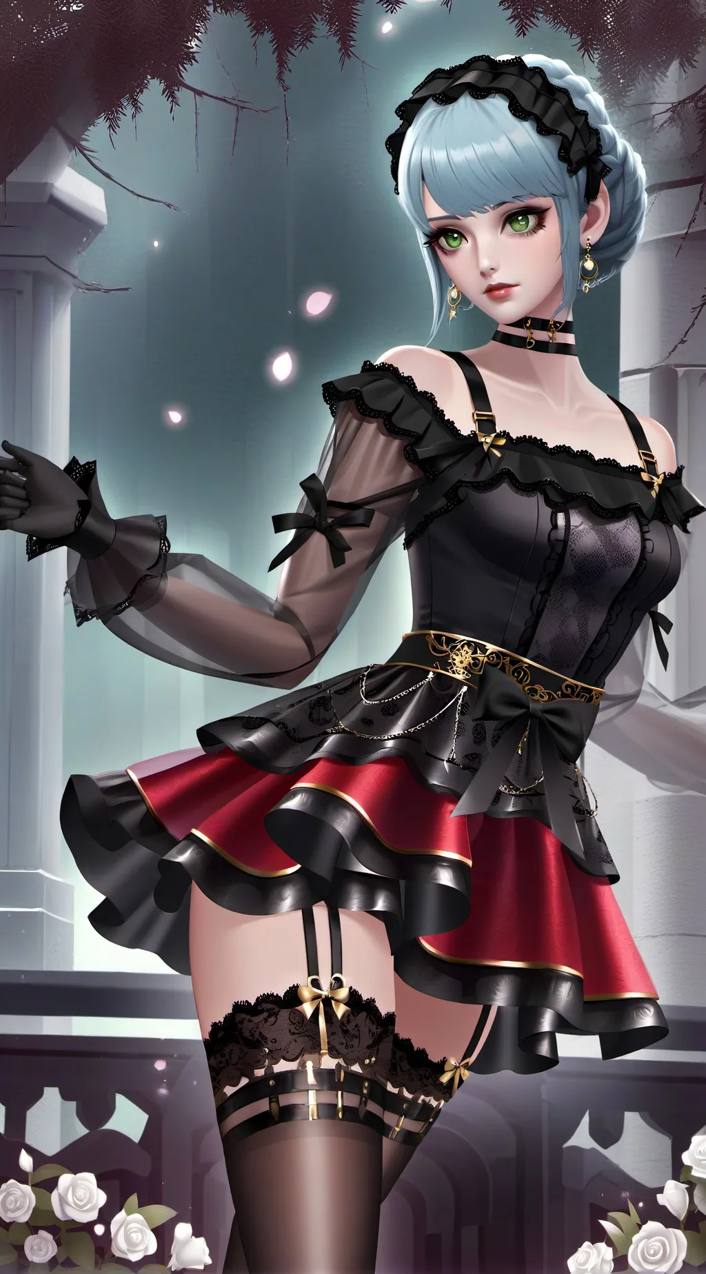 ai character: Crimson Shadow background