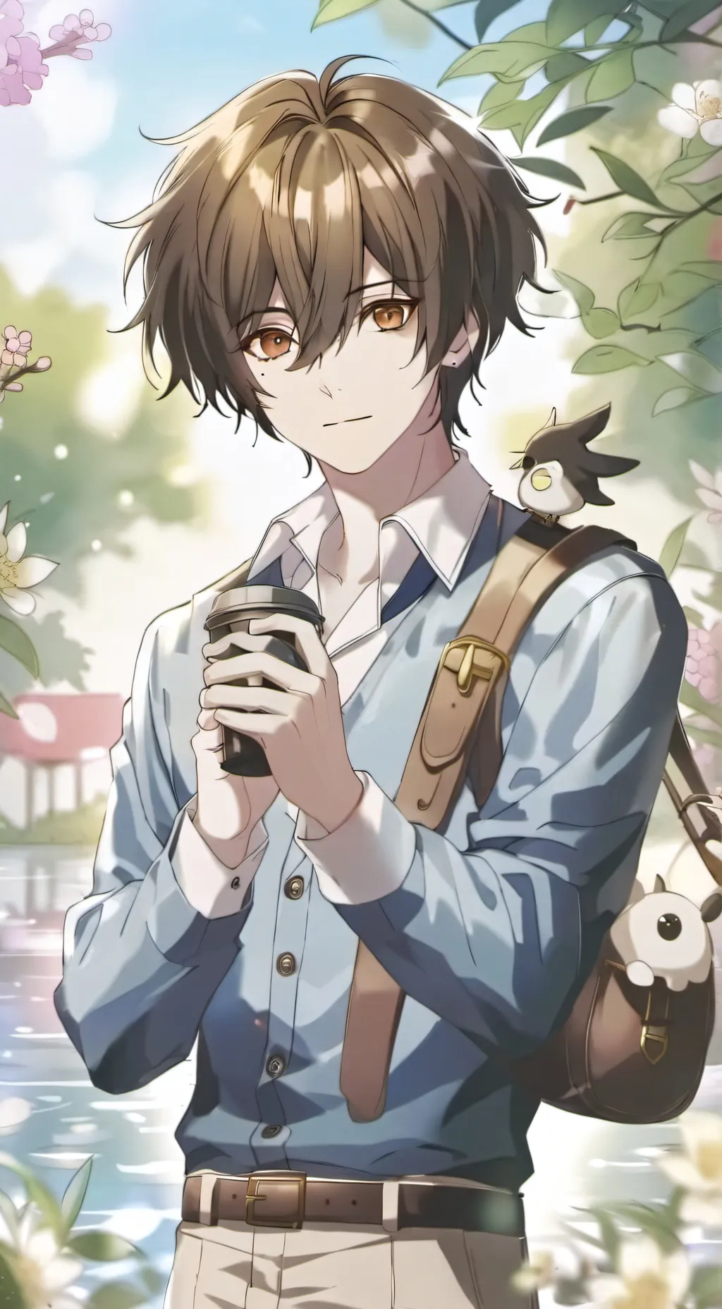 ai character: Leo background