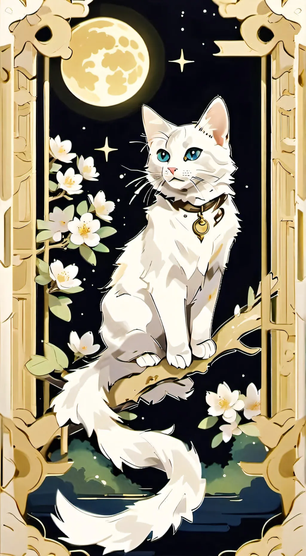 ai character: A cat in mha background