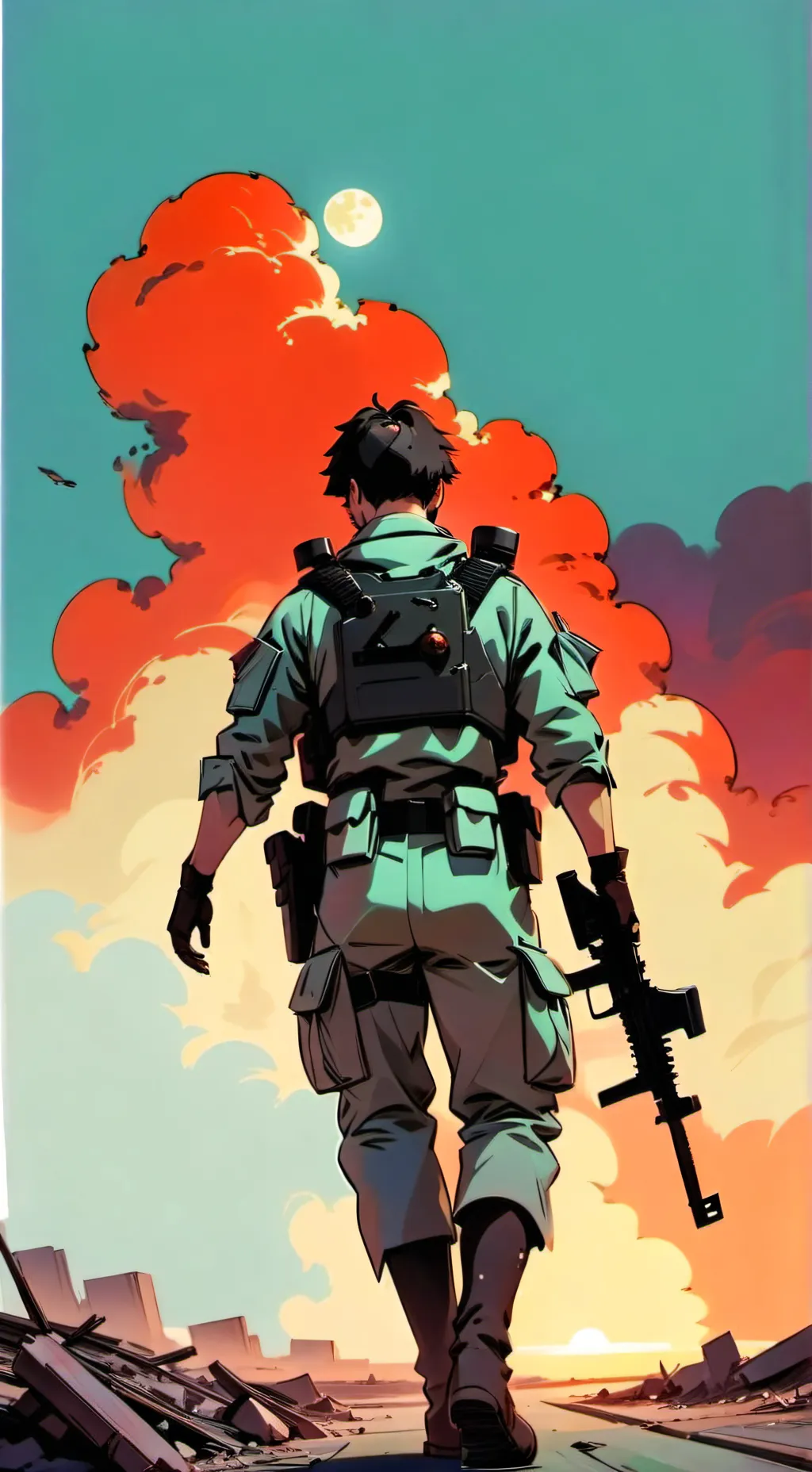 ai character: Ww3  background