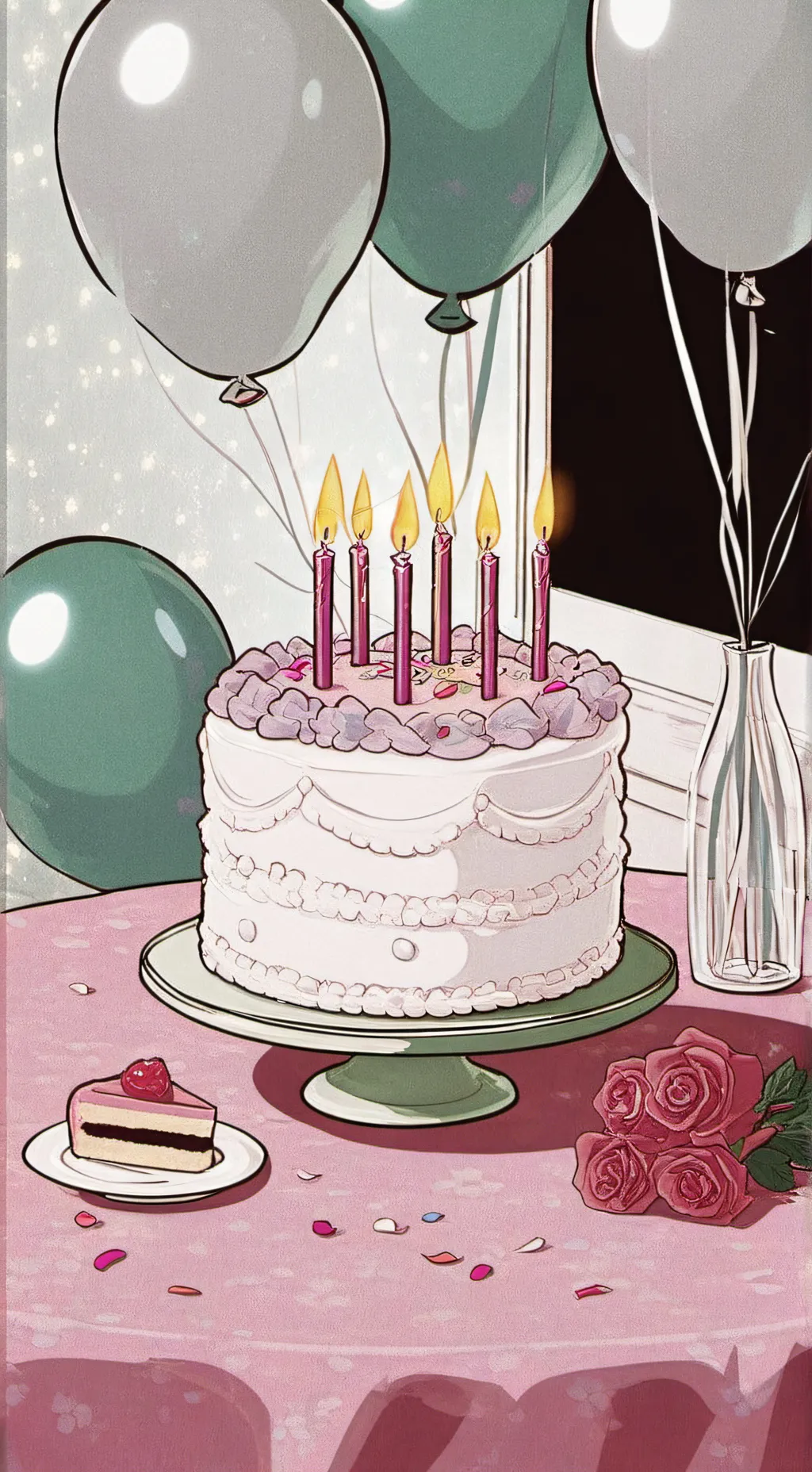 ai character: Kny birthday!! background