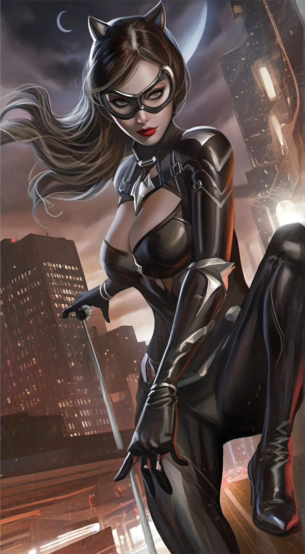 ai character: Catwoman background