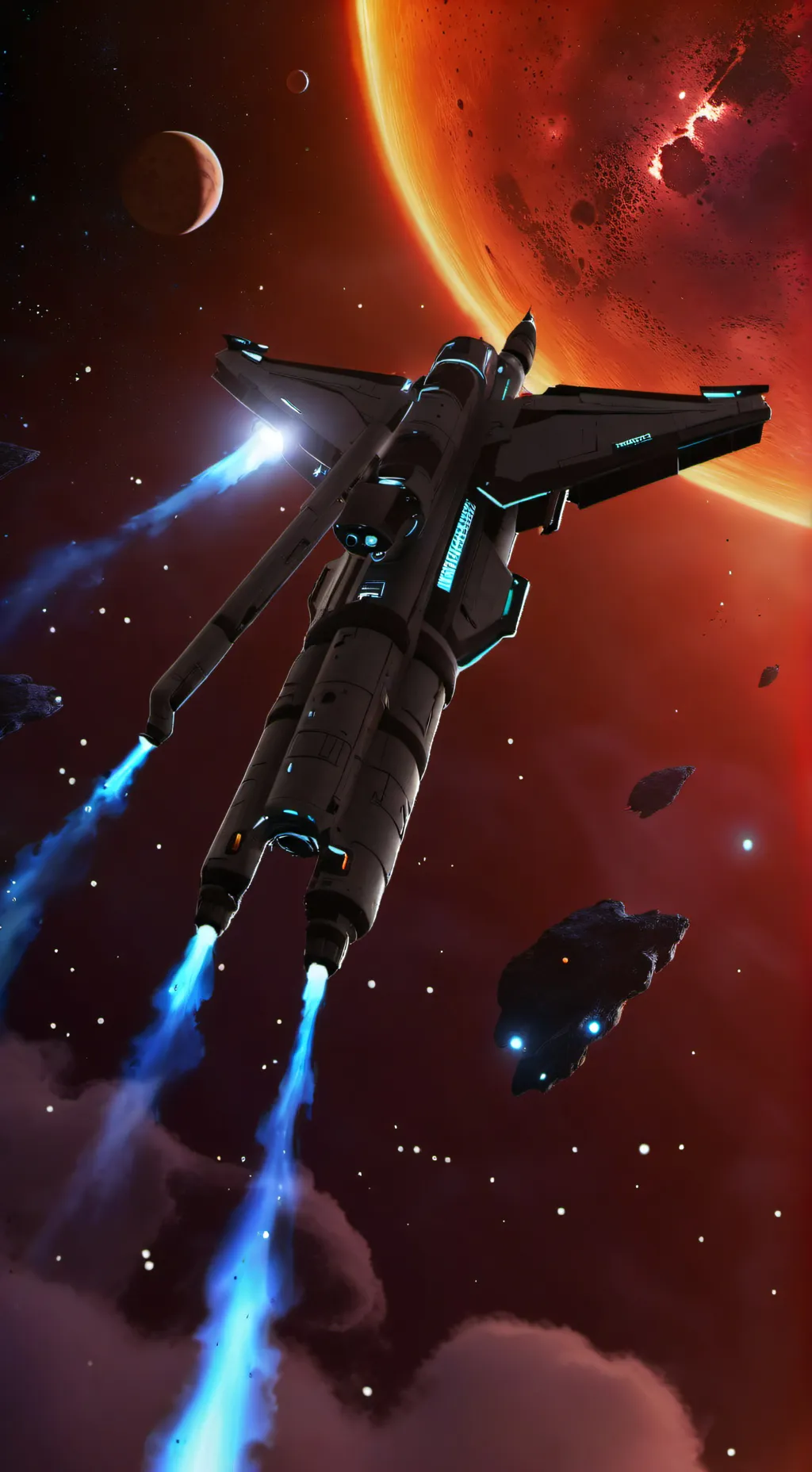 ai character: Spaceship player background