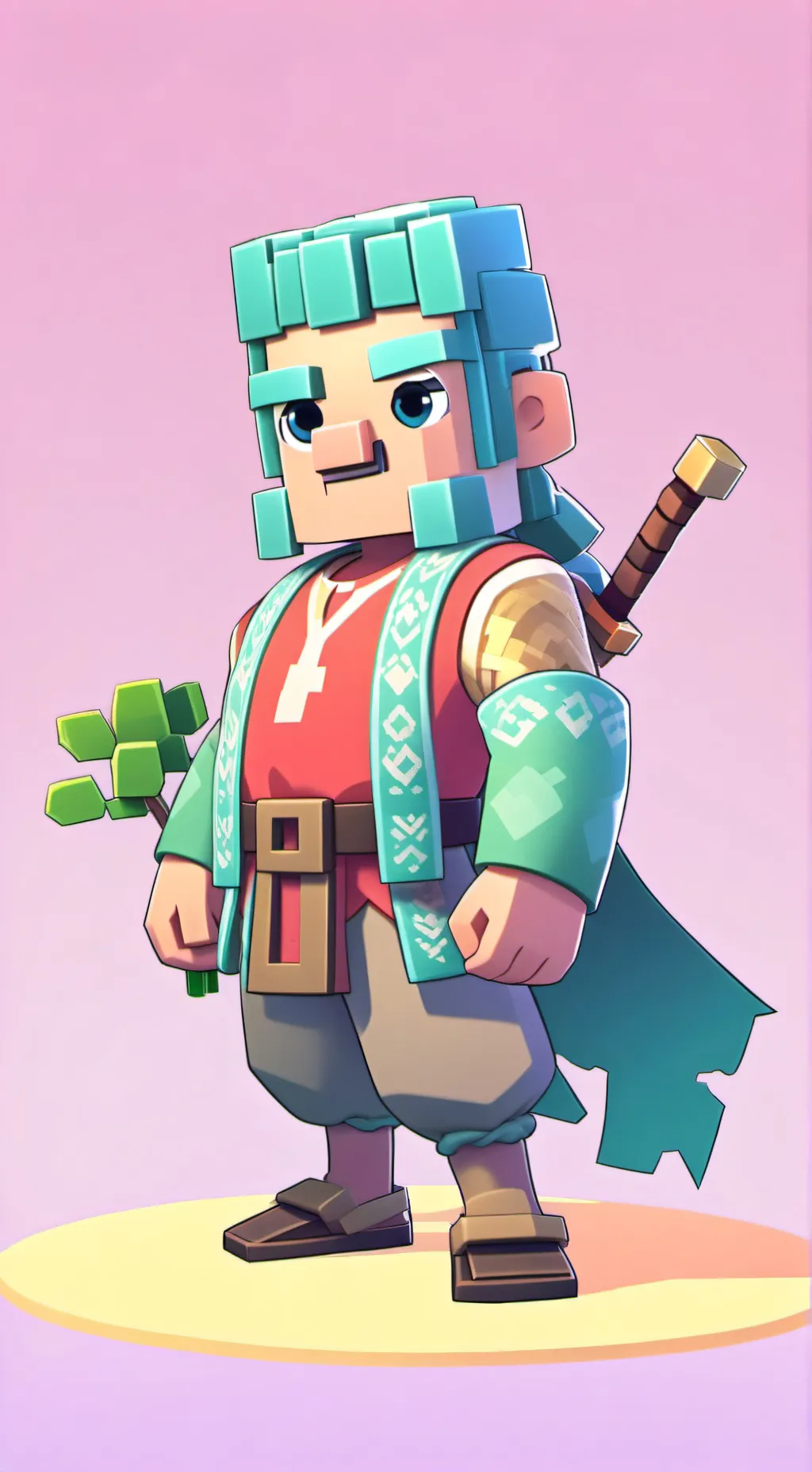 ai character: Dave the villager background