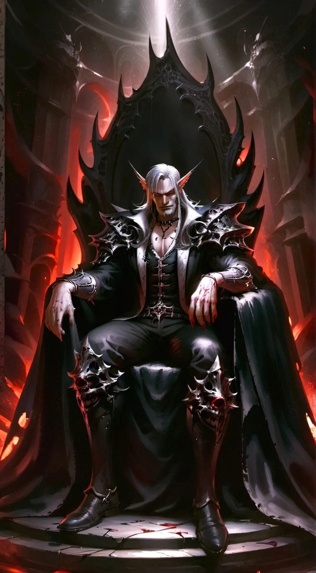 ai character: vampire King 👑💖👑 background