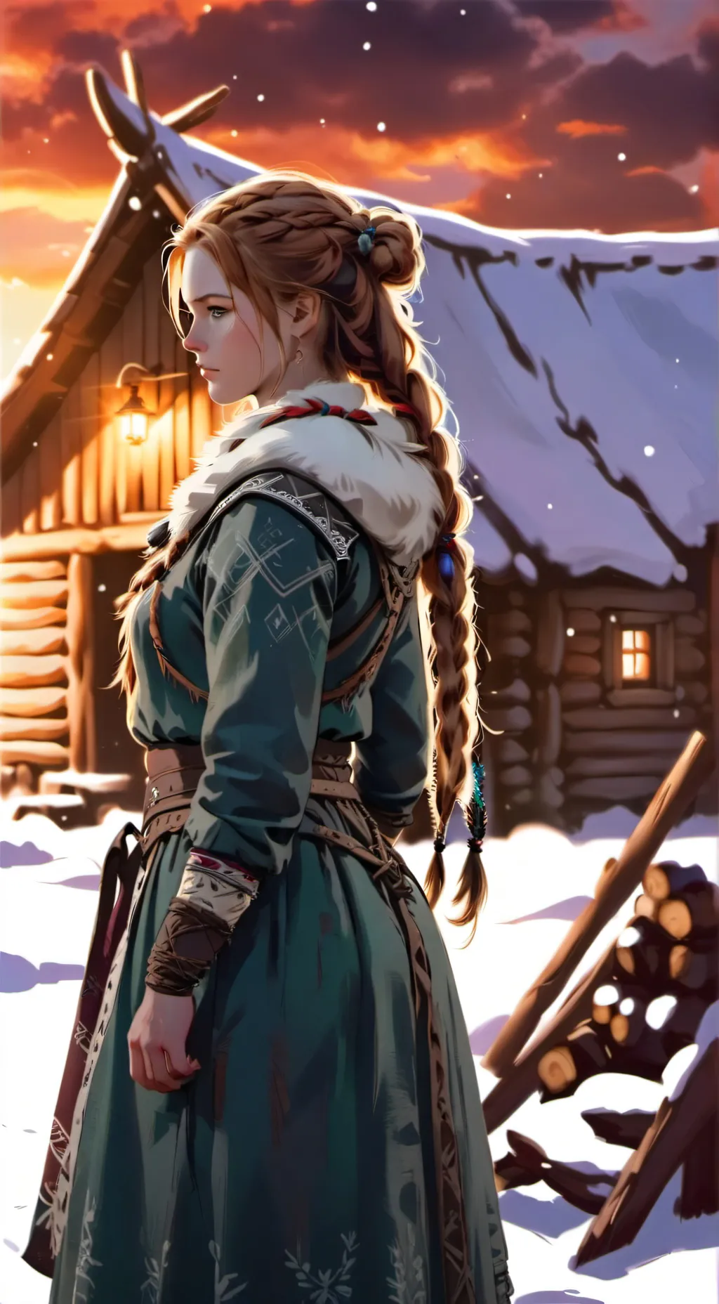 ai character: викинги  background