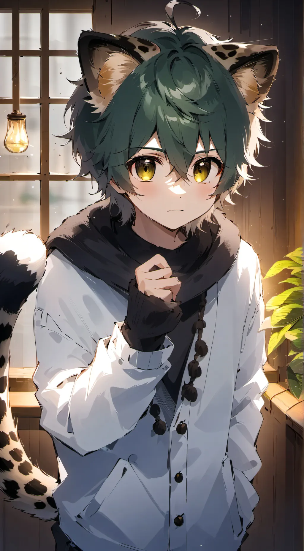 ai character: Leopard Spirit Kitten background