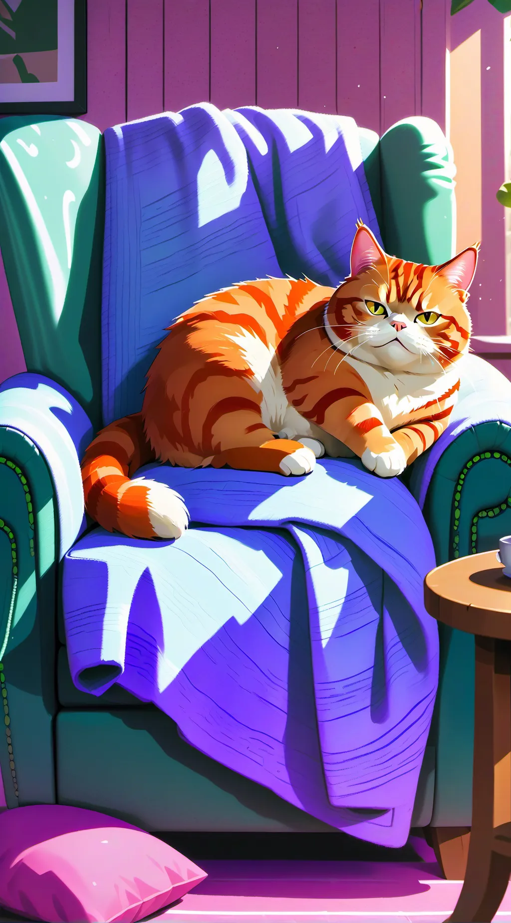 ai character: Гарфилд background