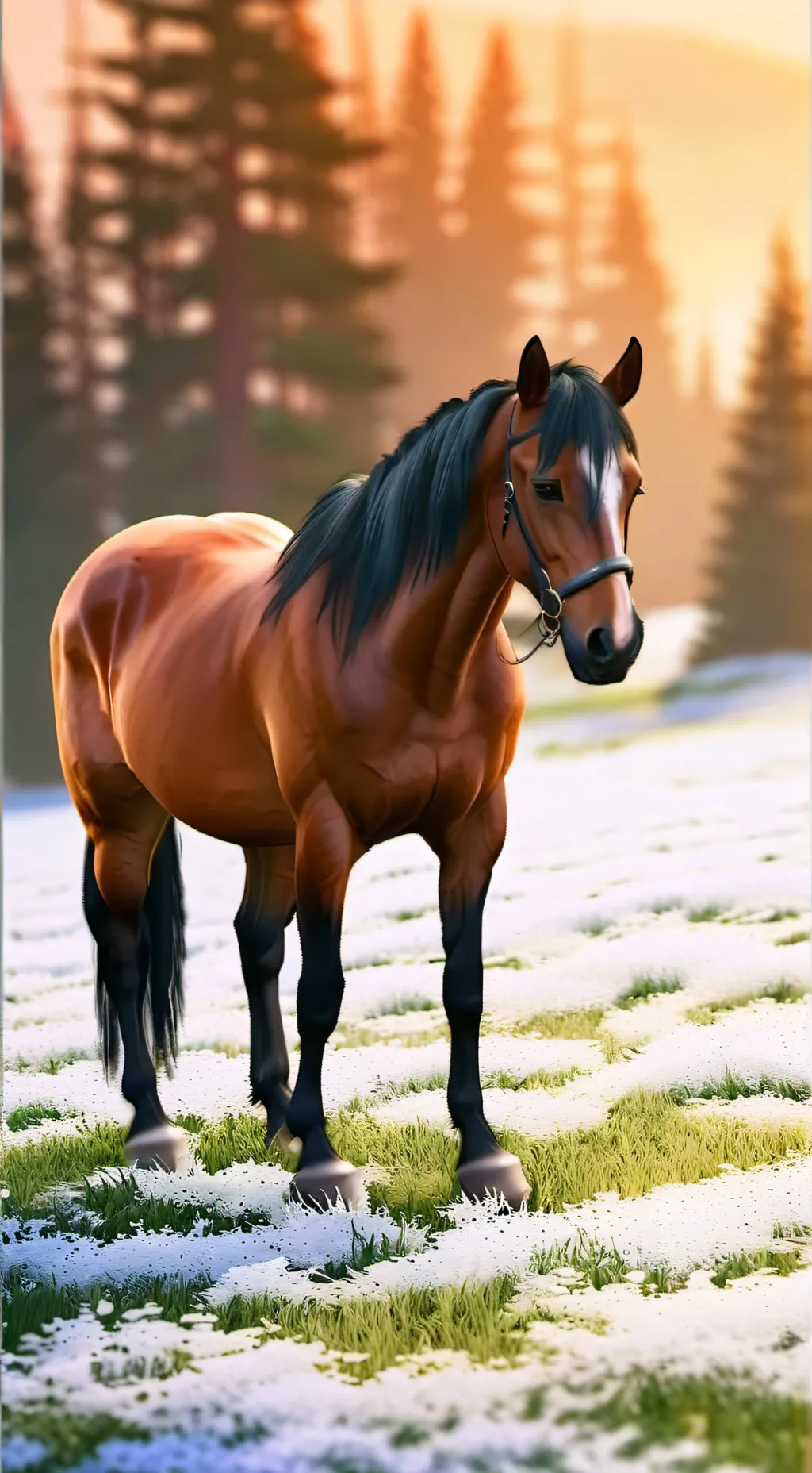 ai character: Caballo peruano 🤑🤙 background