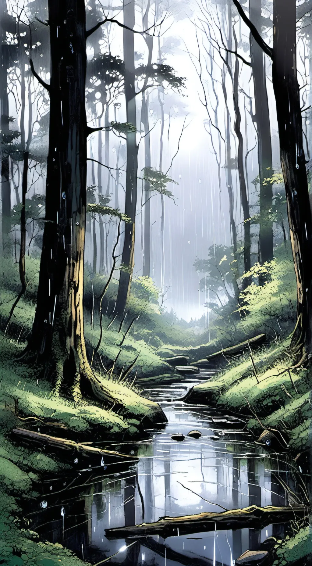 ai character: MHA lluvía🌧️! background