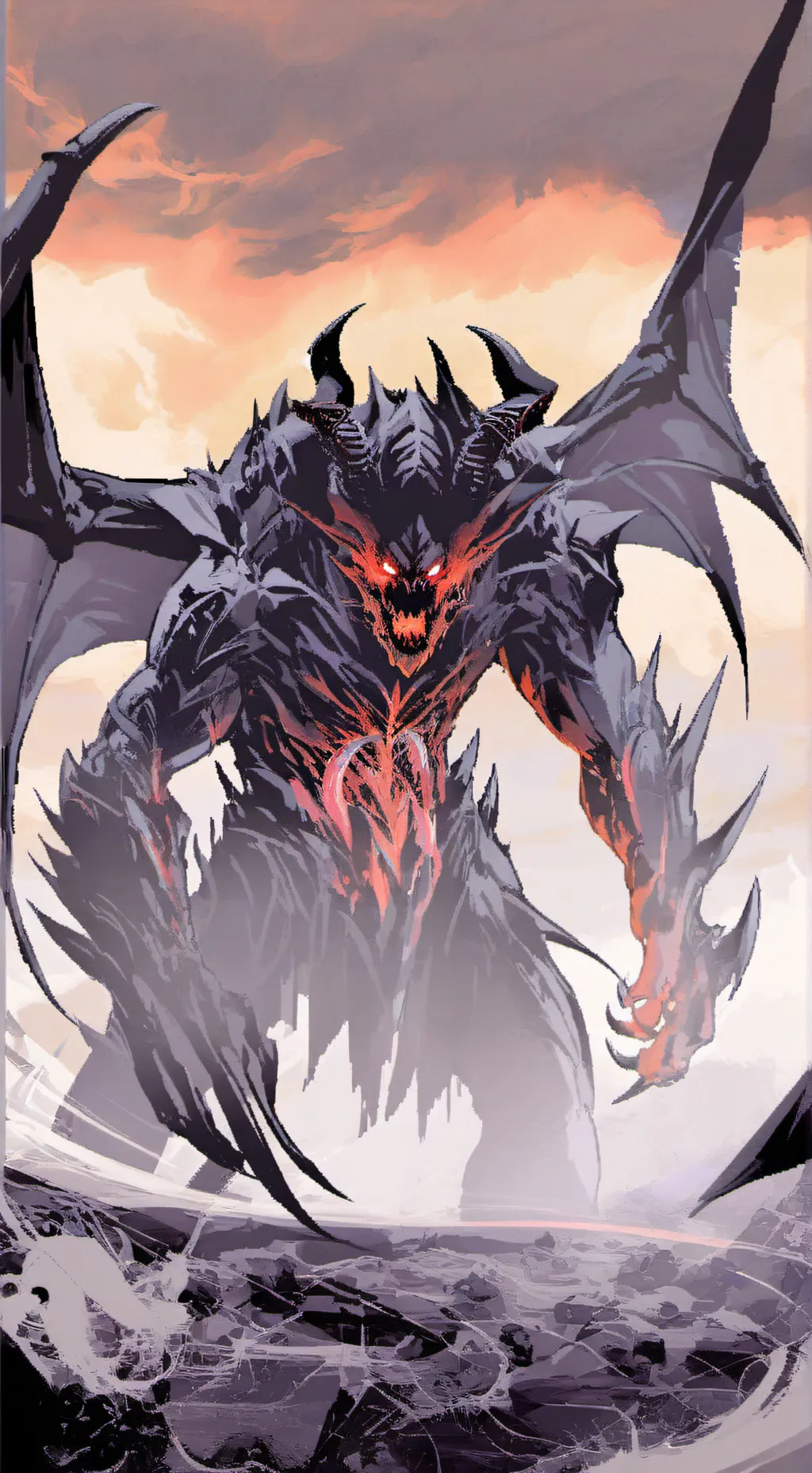 ai character: demon background