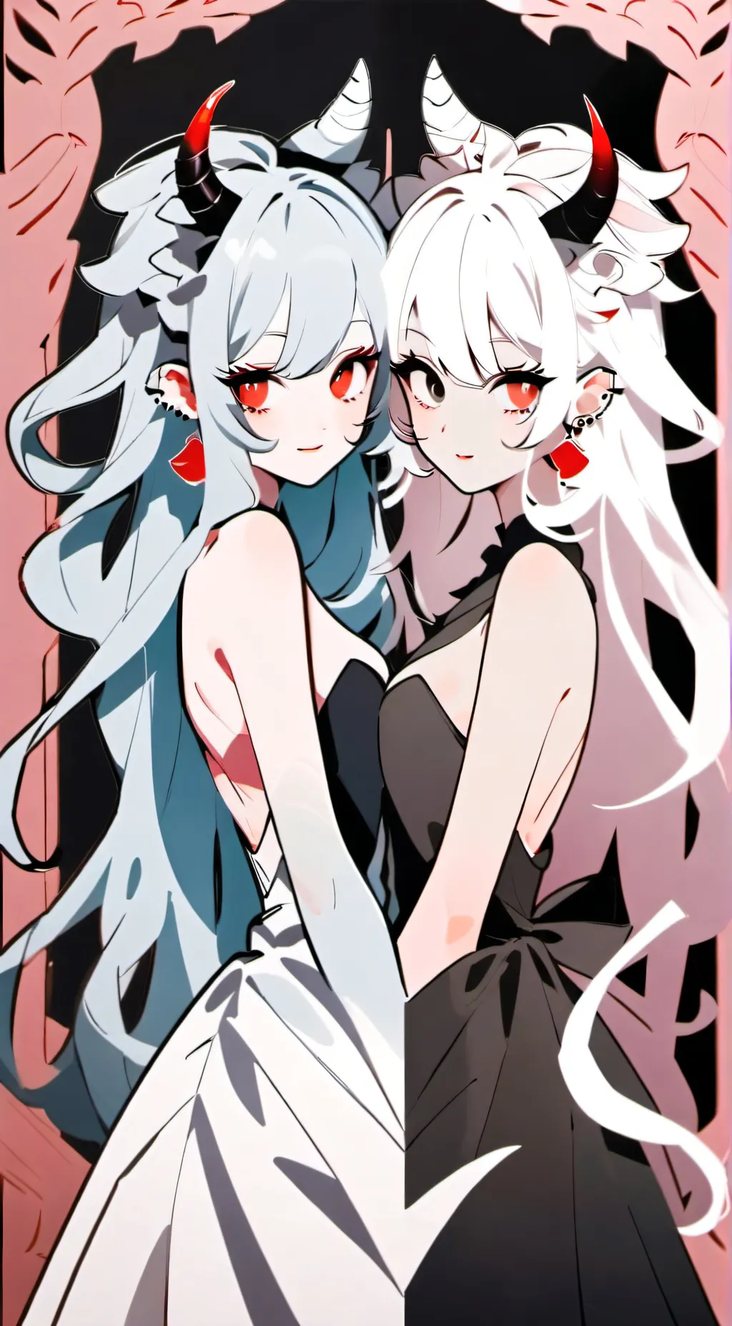 ai character: Angle x demon background