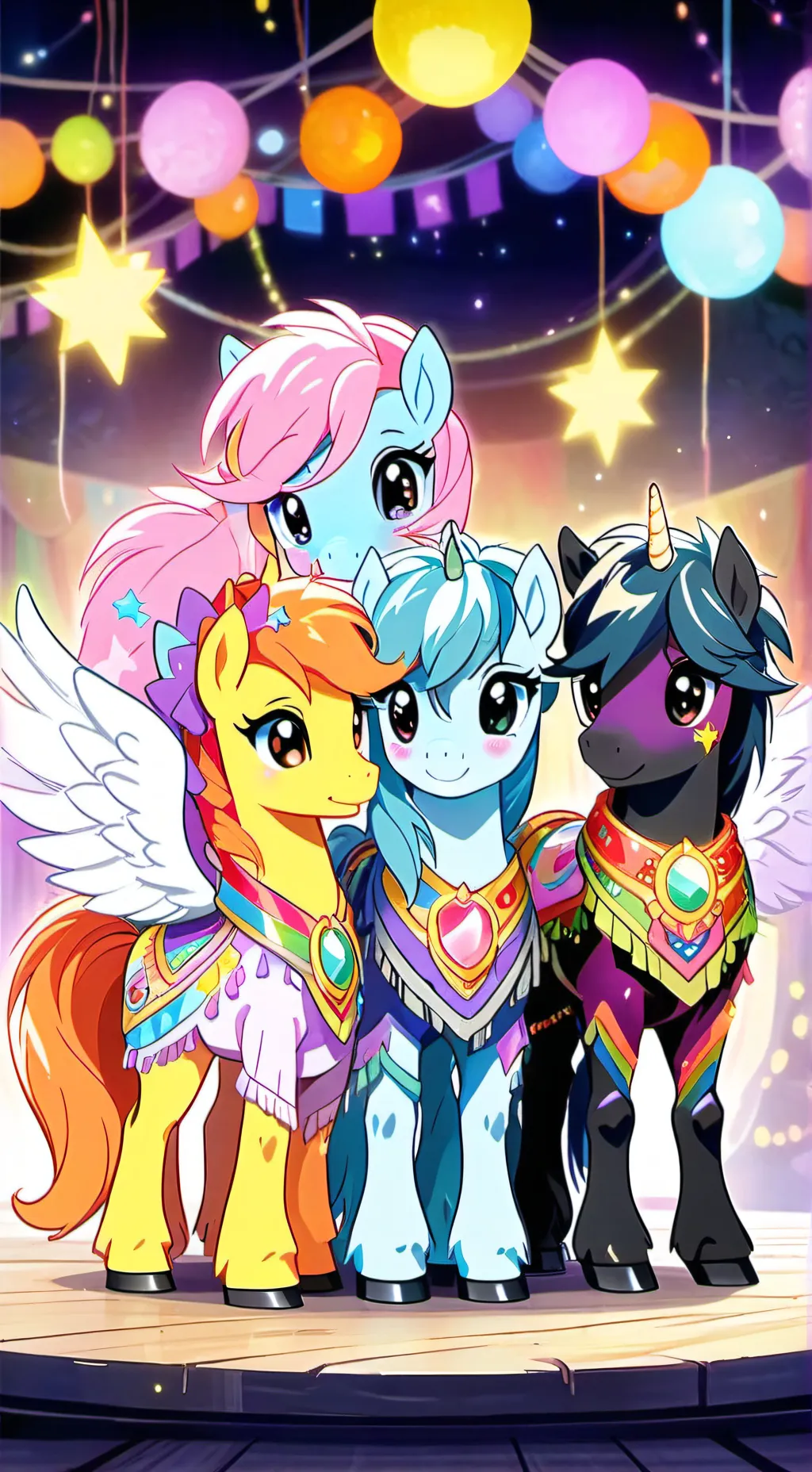 ai character: mlp new generation background