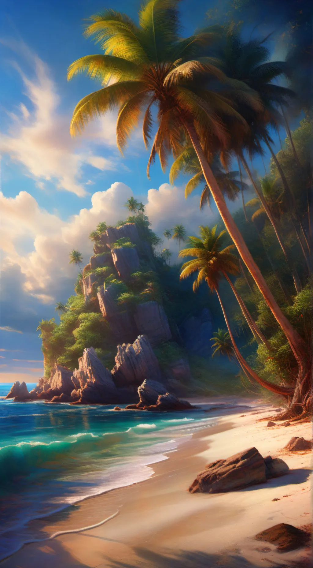 ai character: dw deserted island background