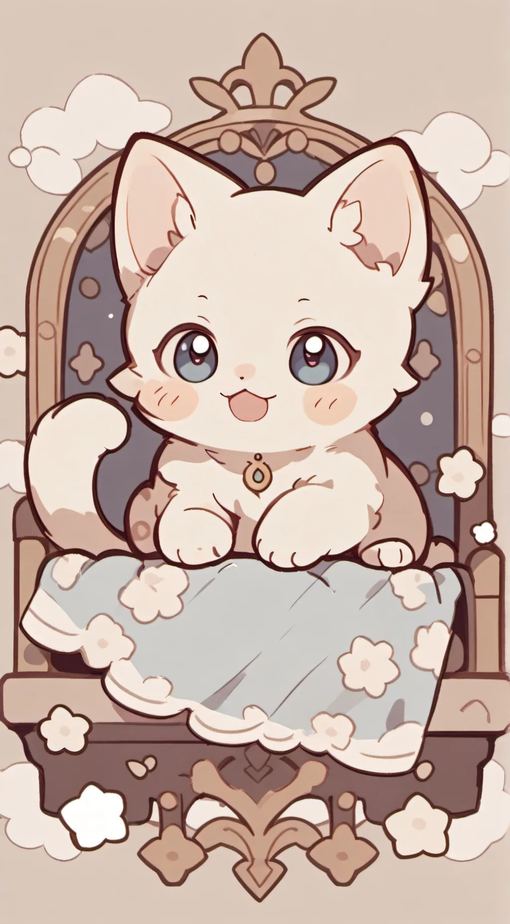 ai character: Another kitten background