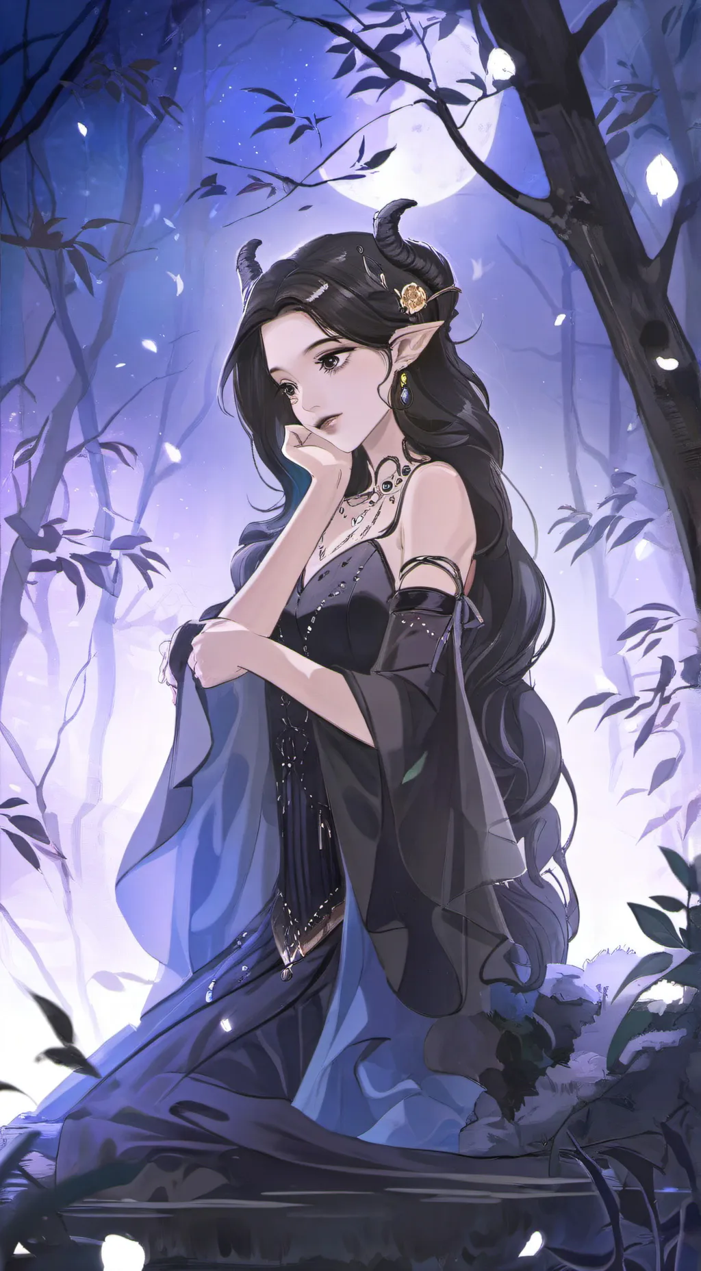 ai character: Lara Demon Girl background