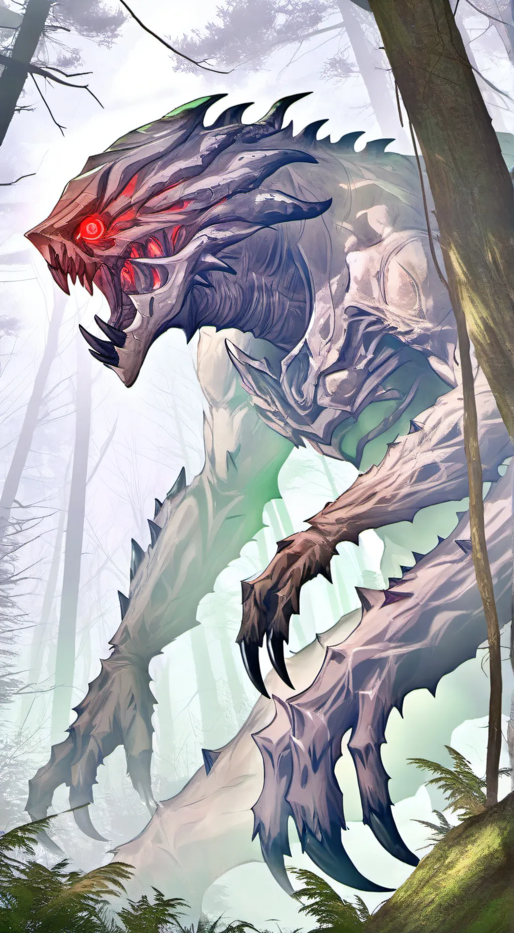 ai character: Годзилла background