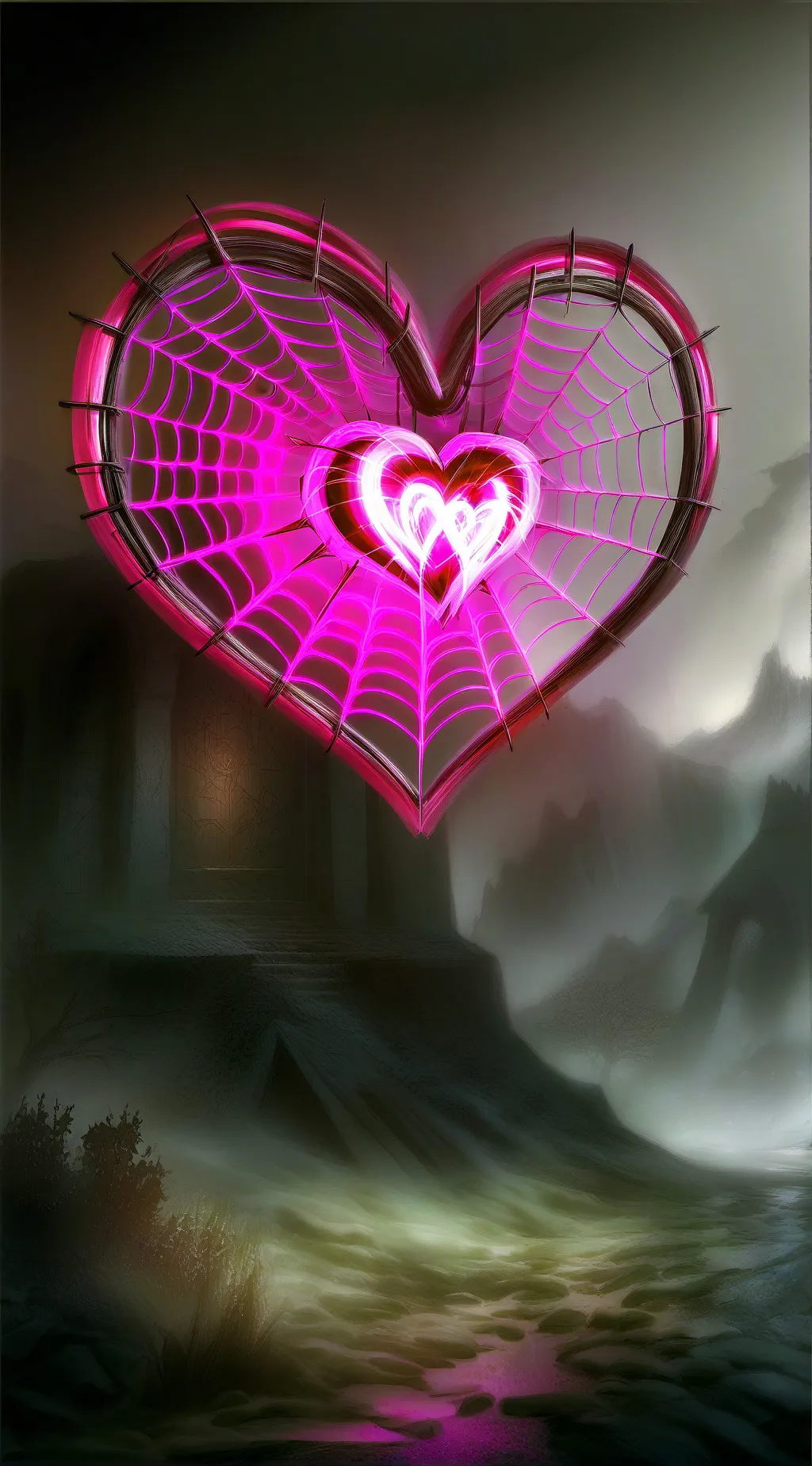 ai character: Overlord angeldust background