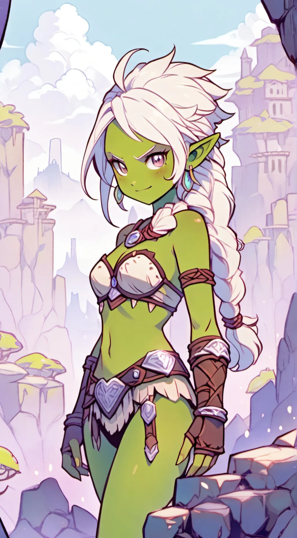 ai character: Roderika  background