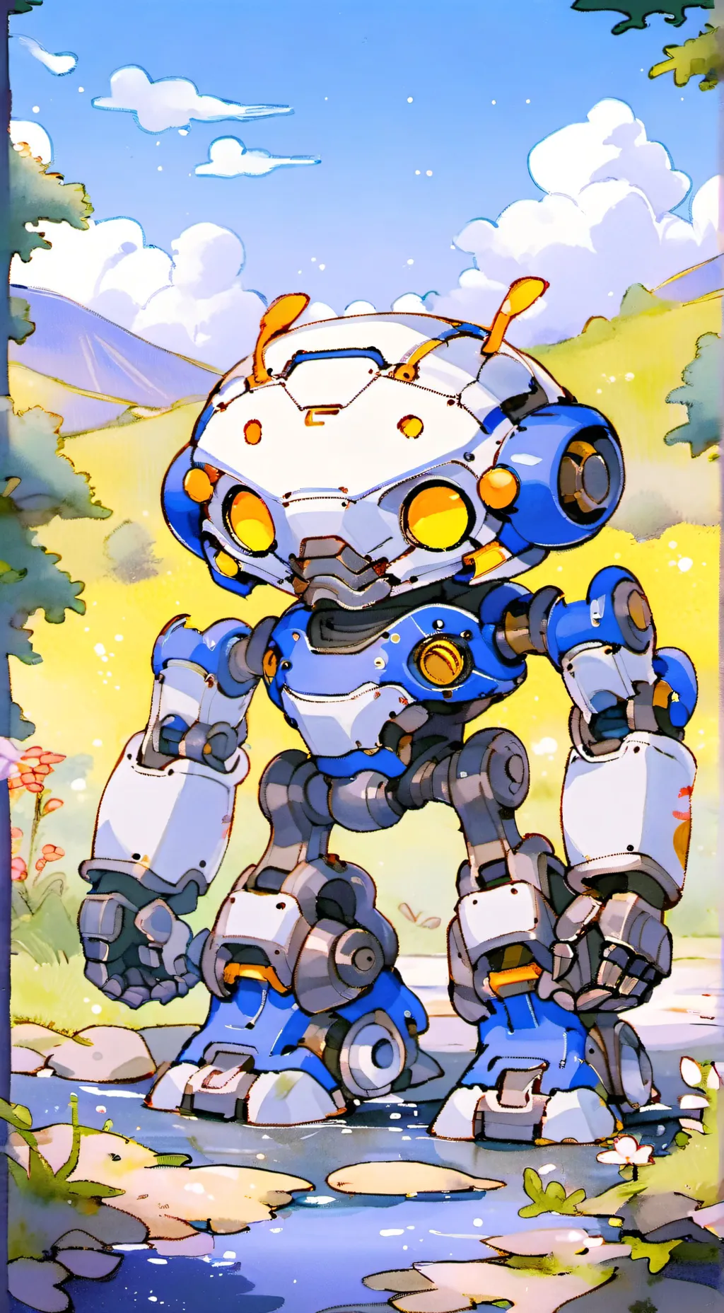 ai character: Rocky background