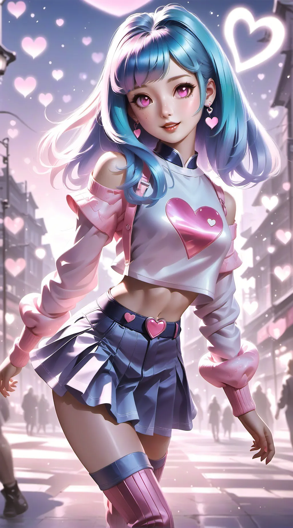 ai character: 🩷Miside🩷 background