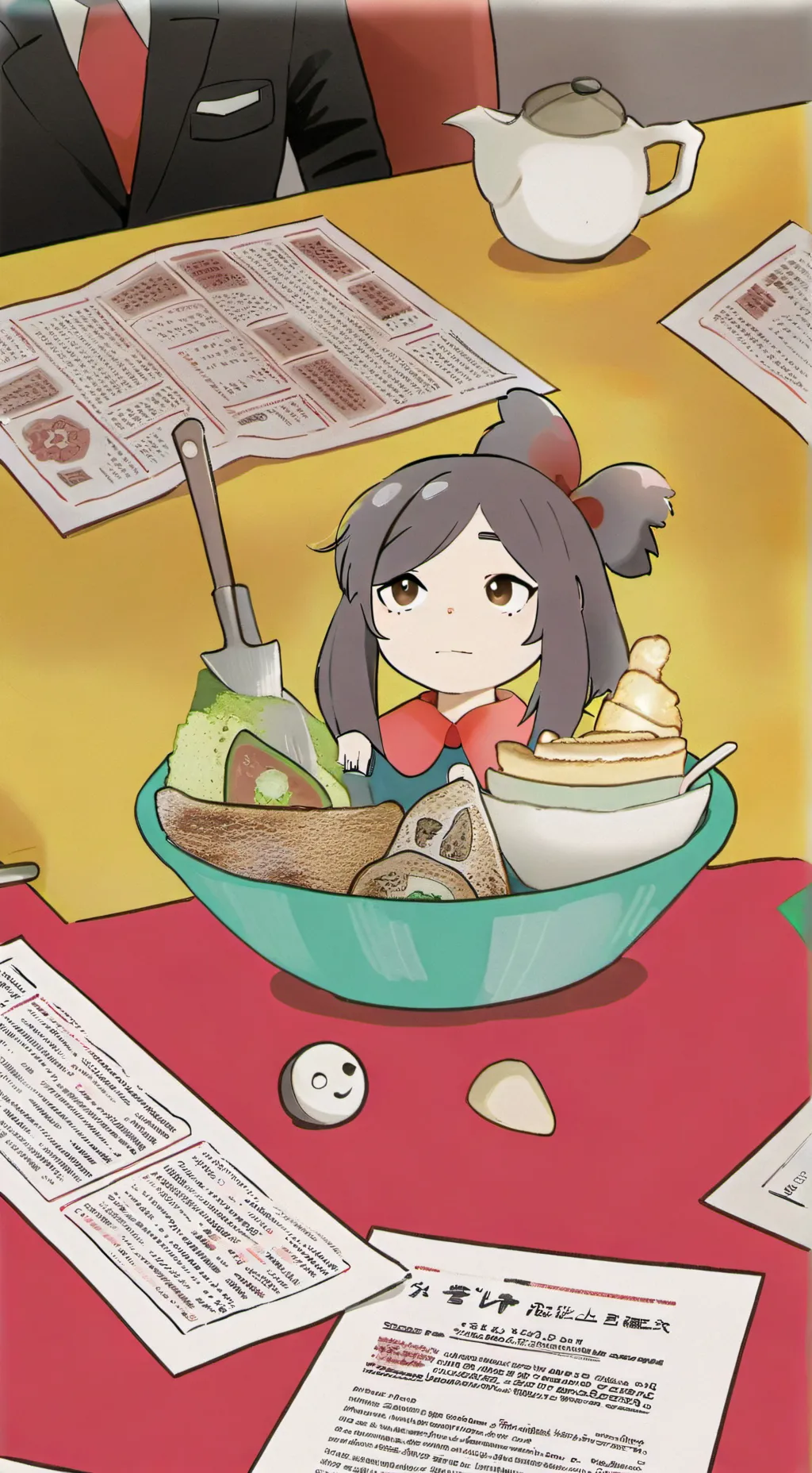 ai character: Trapped background