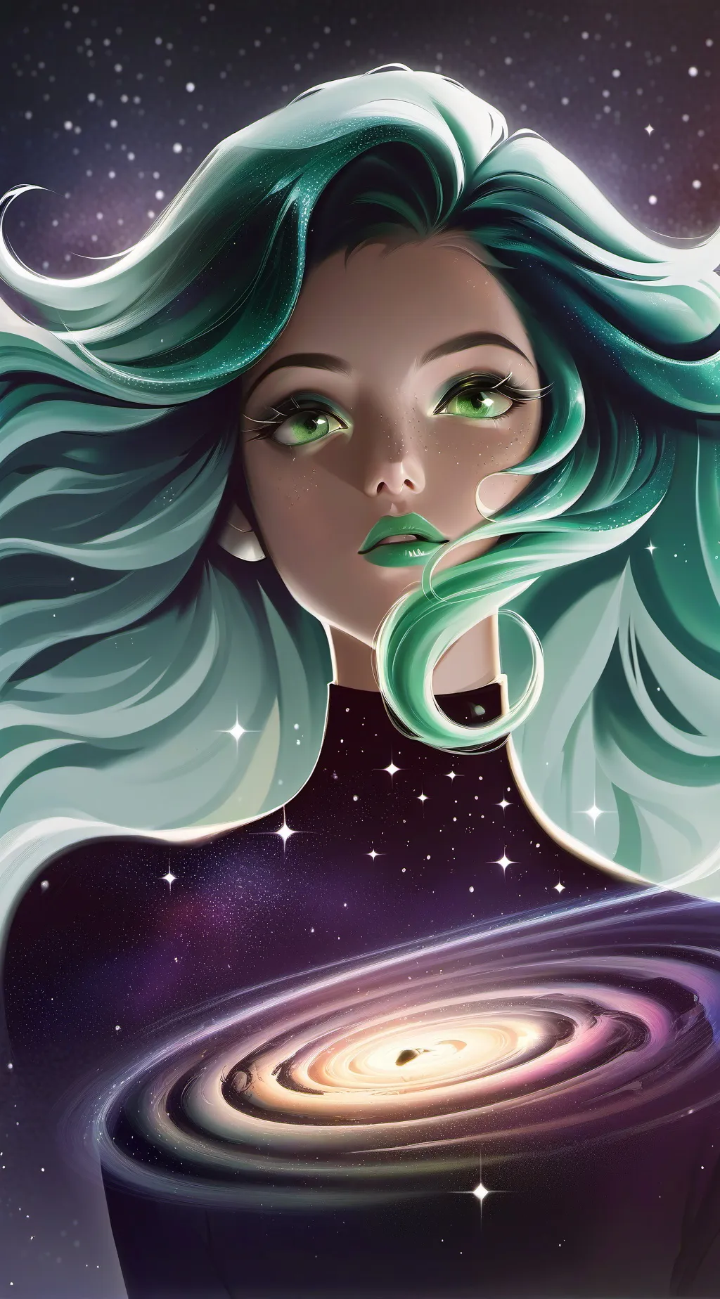 ai character: space lately  background