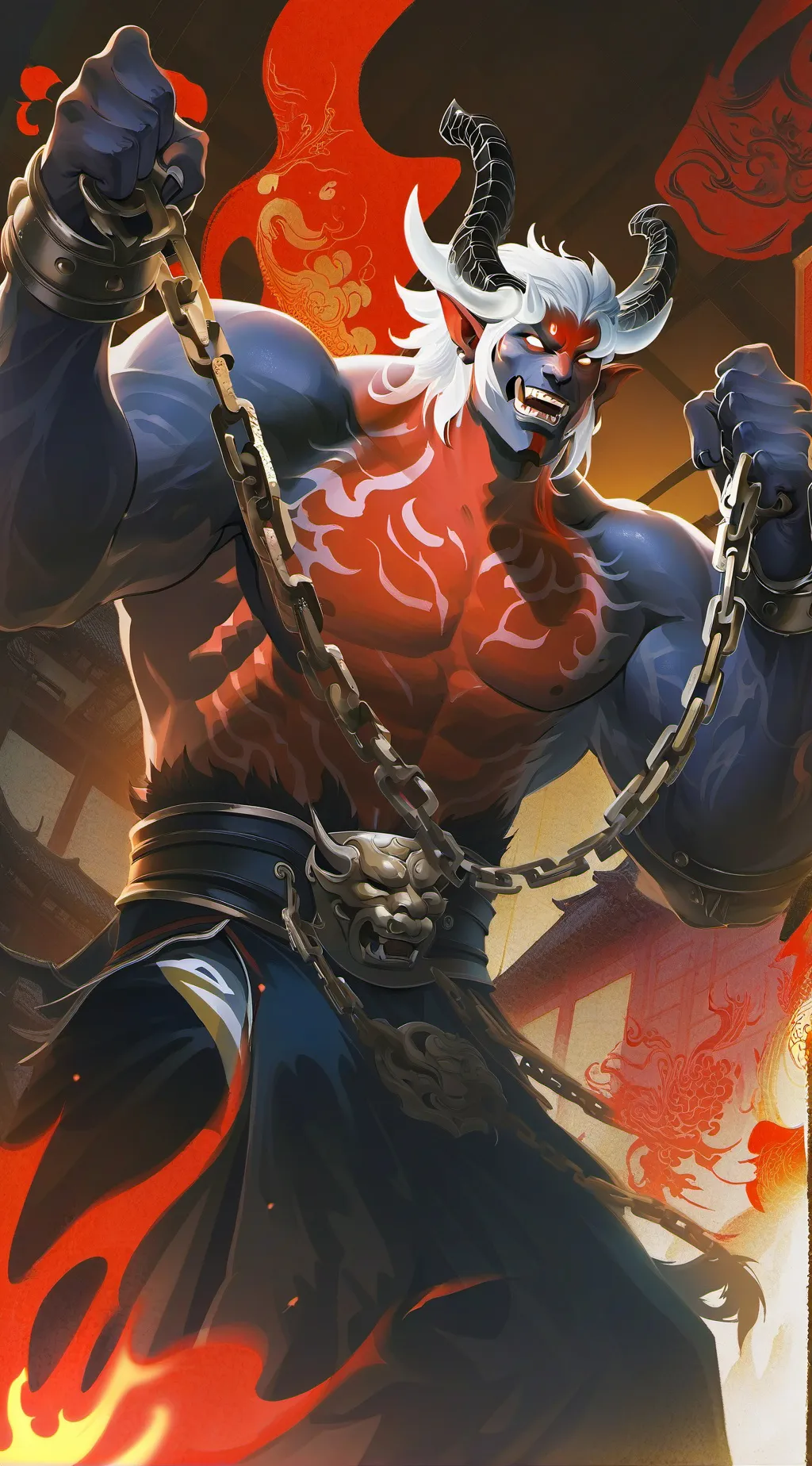 ai character: Demon background