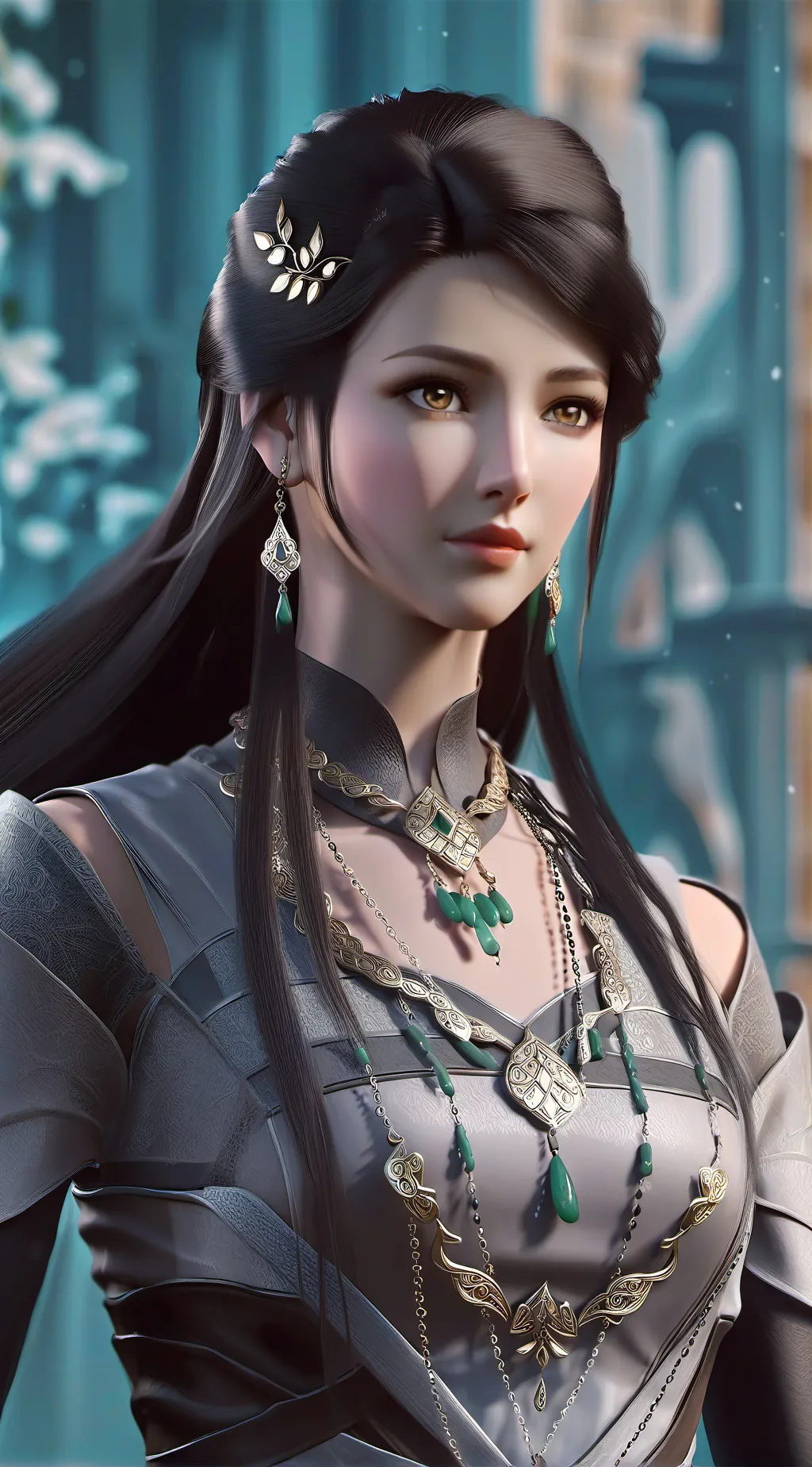 ai character: mujer  background