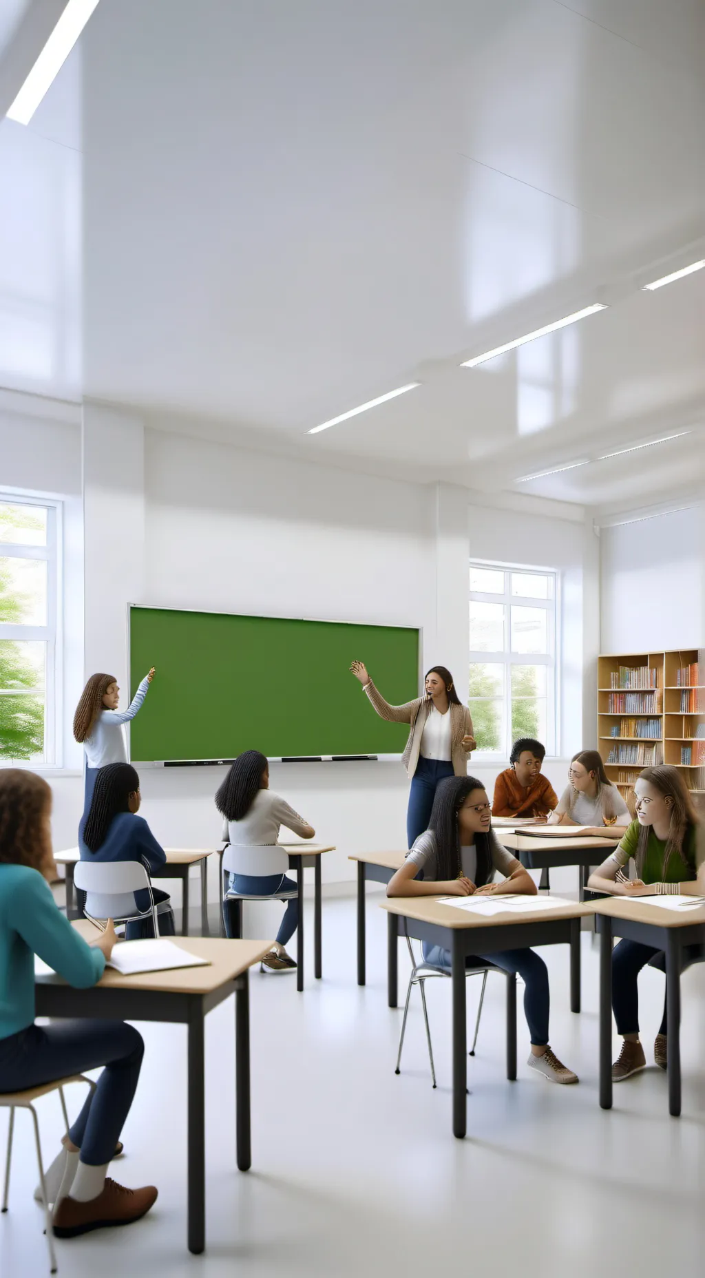 ai character: classroom 2 background