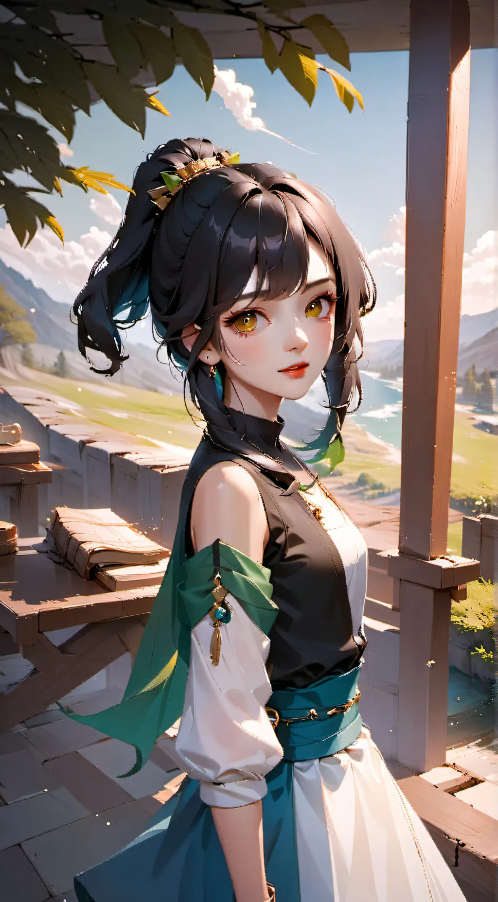 ai character: Mha  background