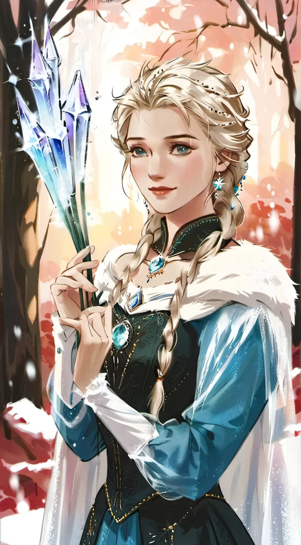 ai character: elsa background