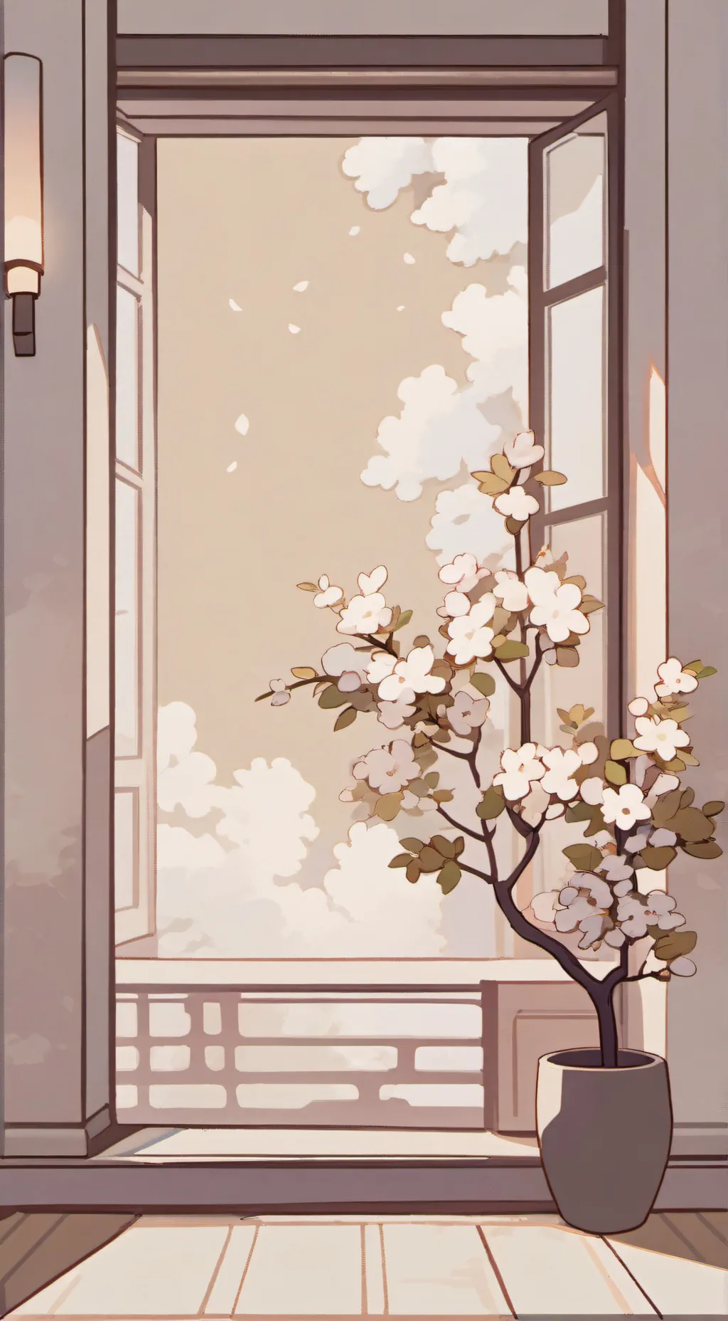 ai character: Kny new year background