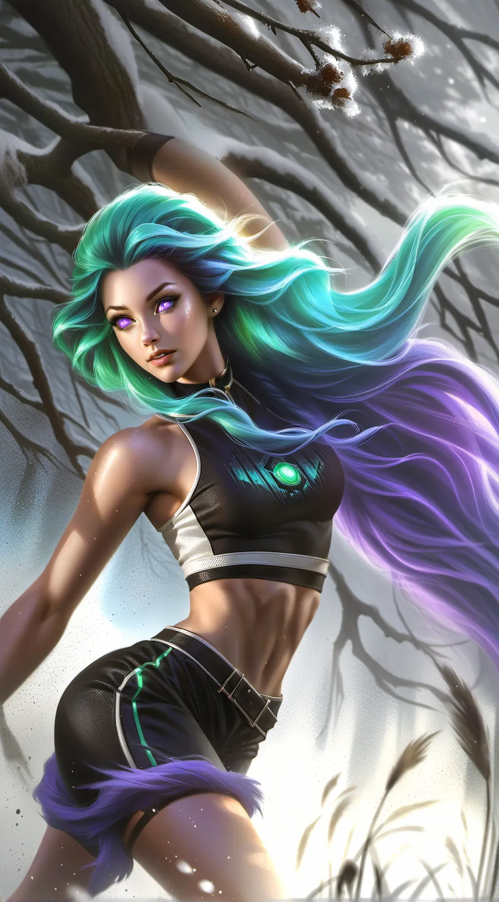 ai character: lightning  background