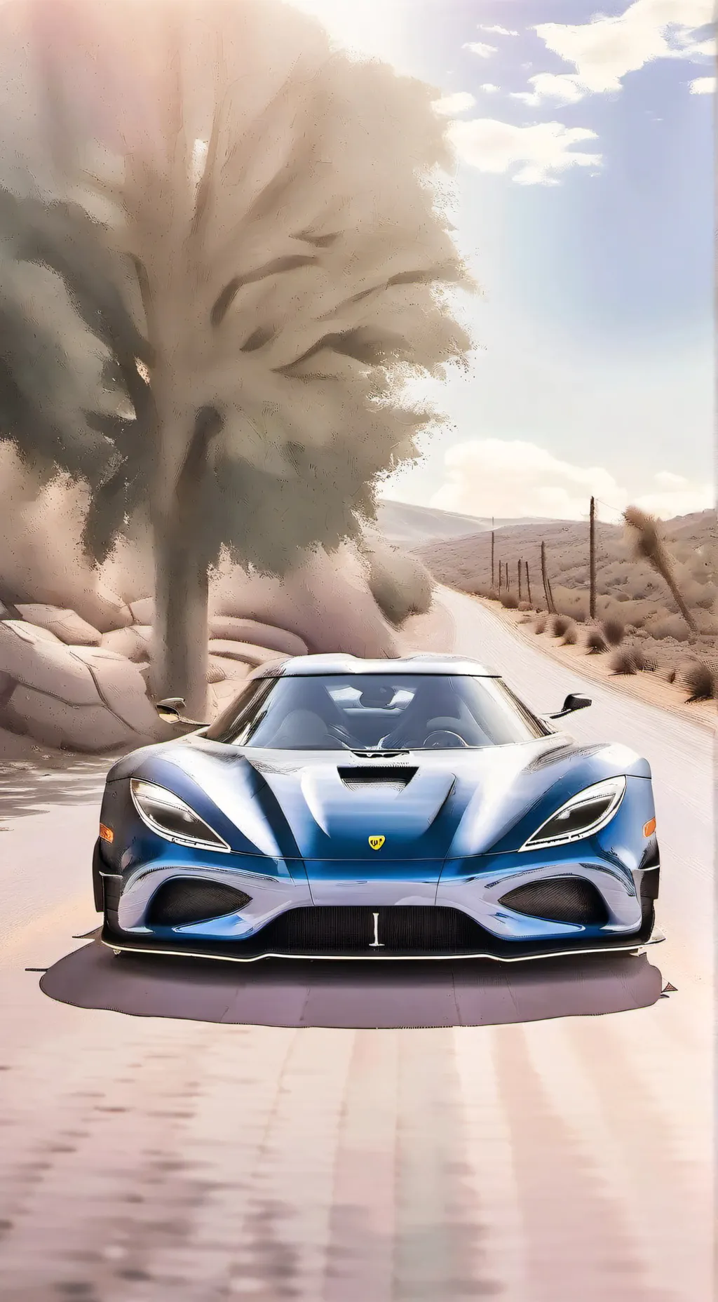 ai character: A hypercar background