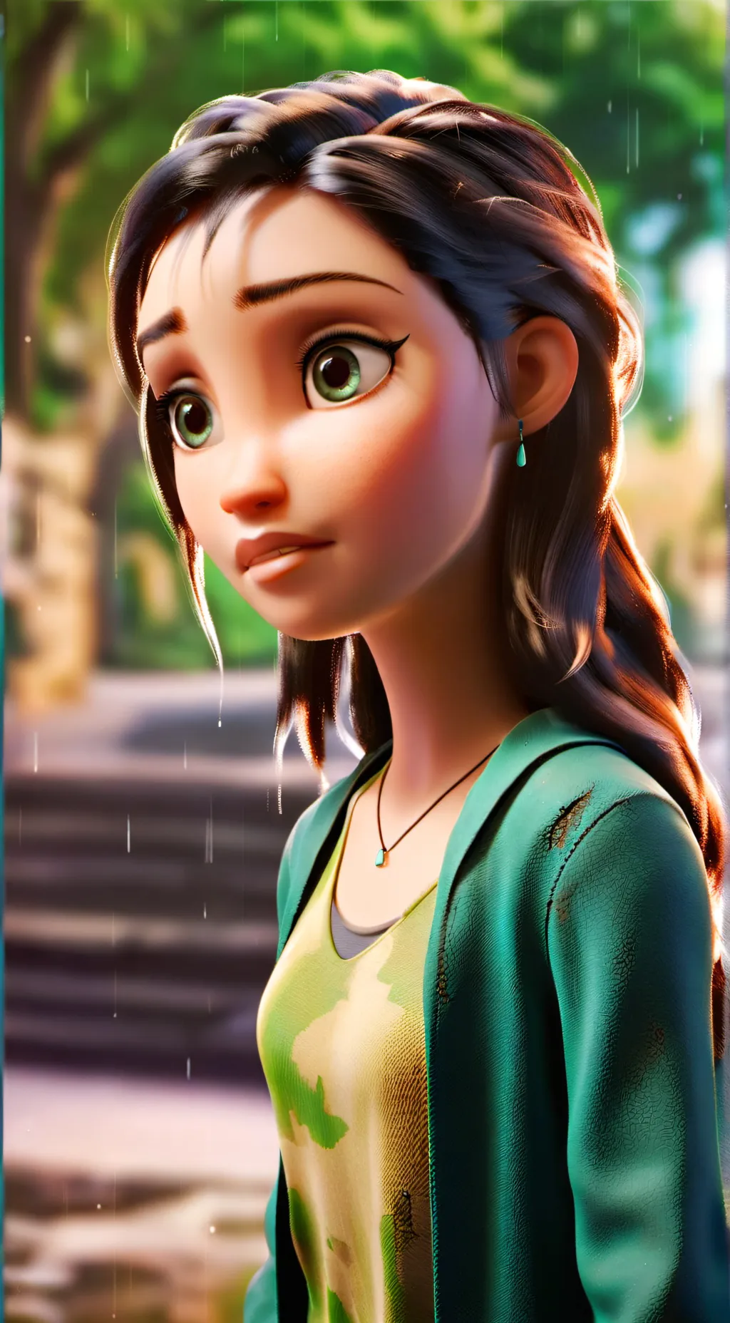 ai character: سناء background